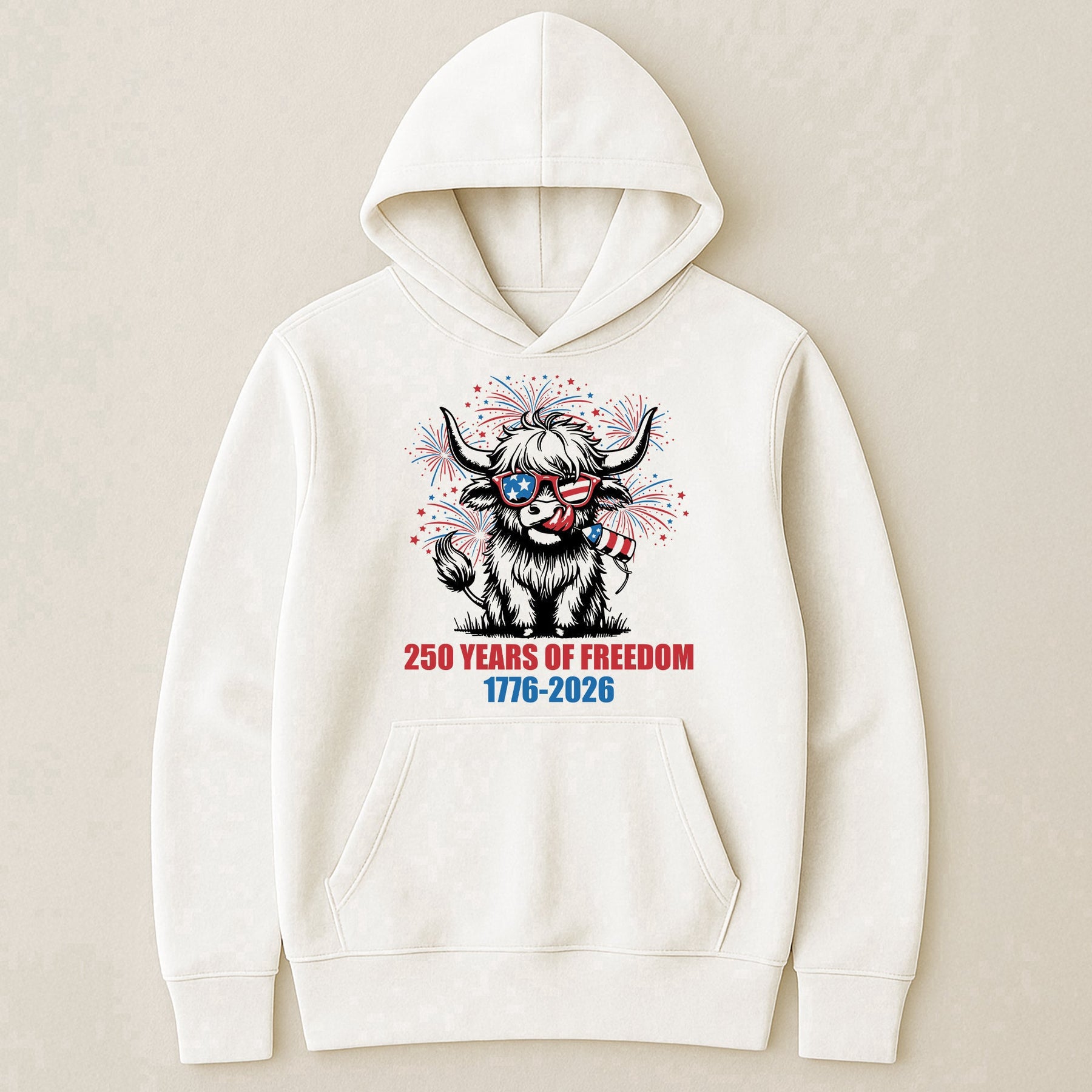 Highland Cow 250 Years Of Freedom - Shirt