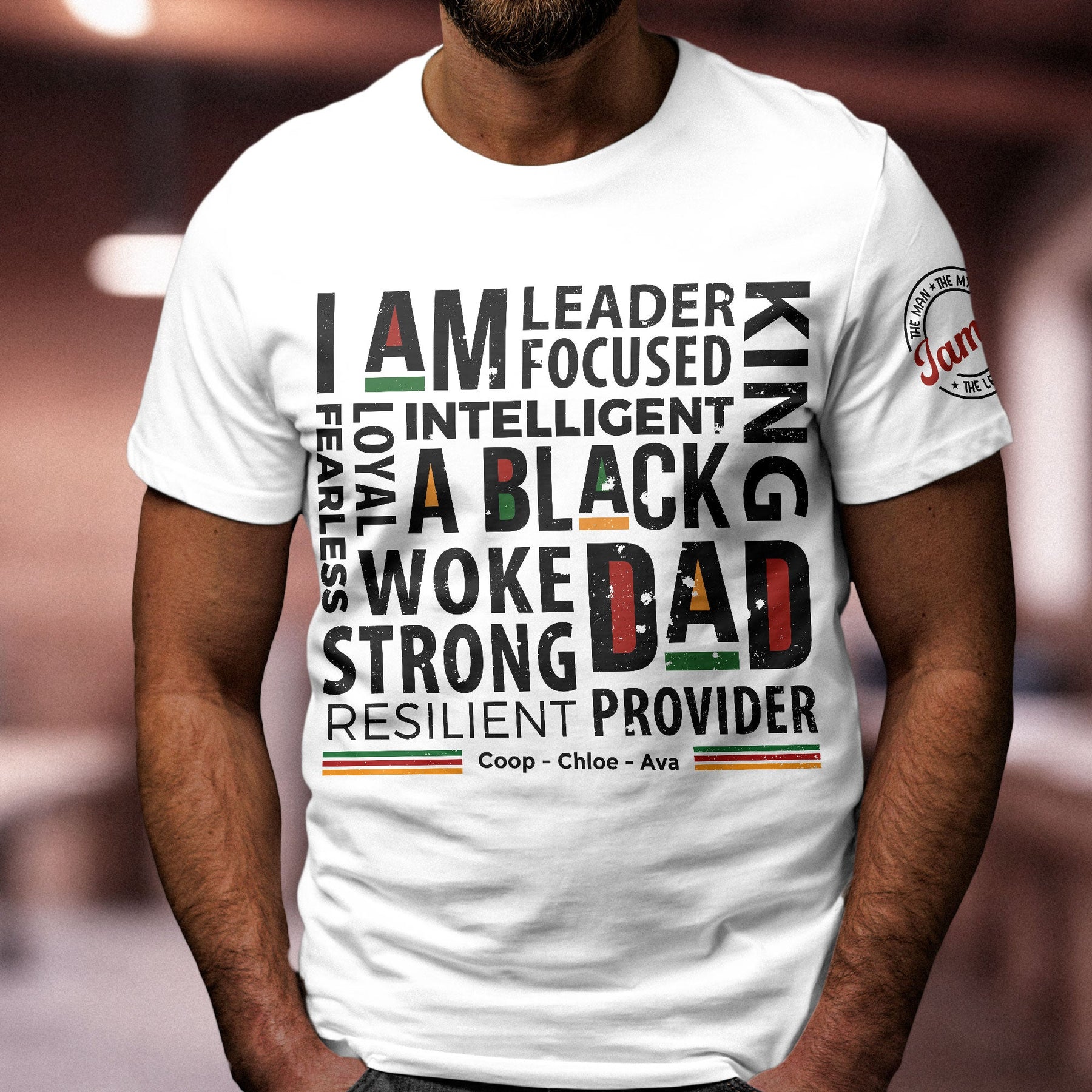 I Am A Black Dad - Personalized Shirt