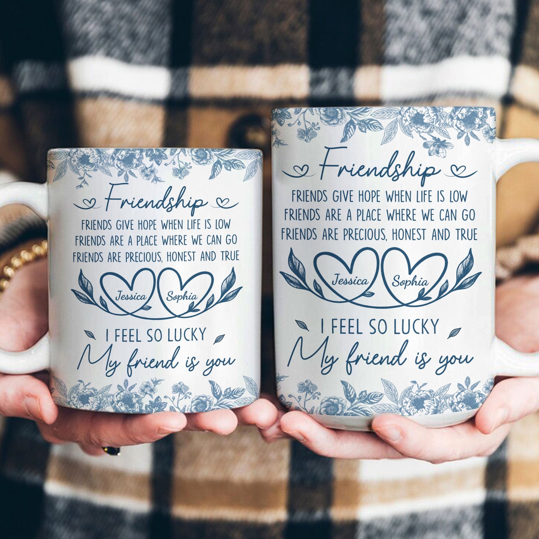 I Feel So Lucky My Friend Is You - Personalized Mug