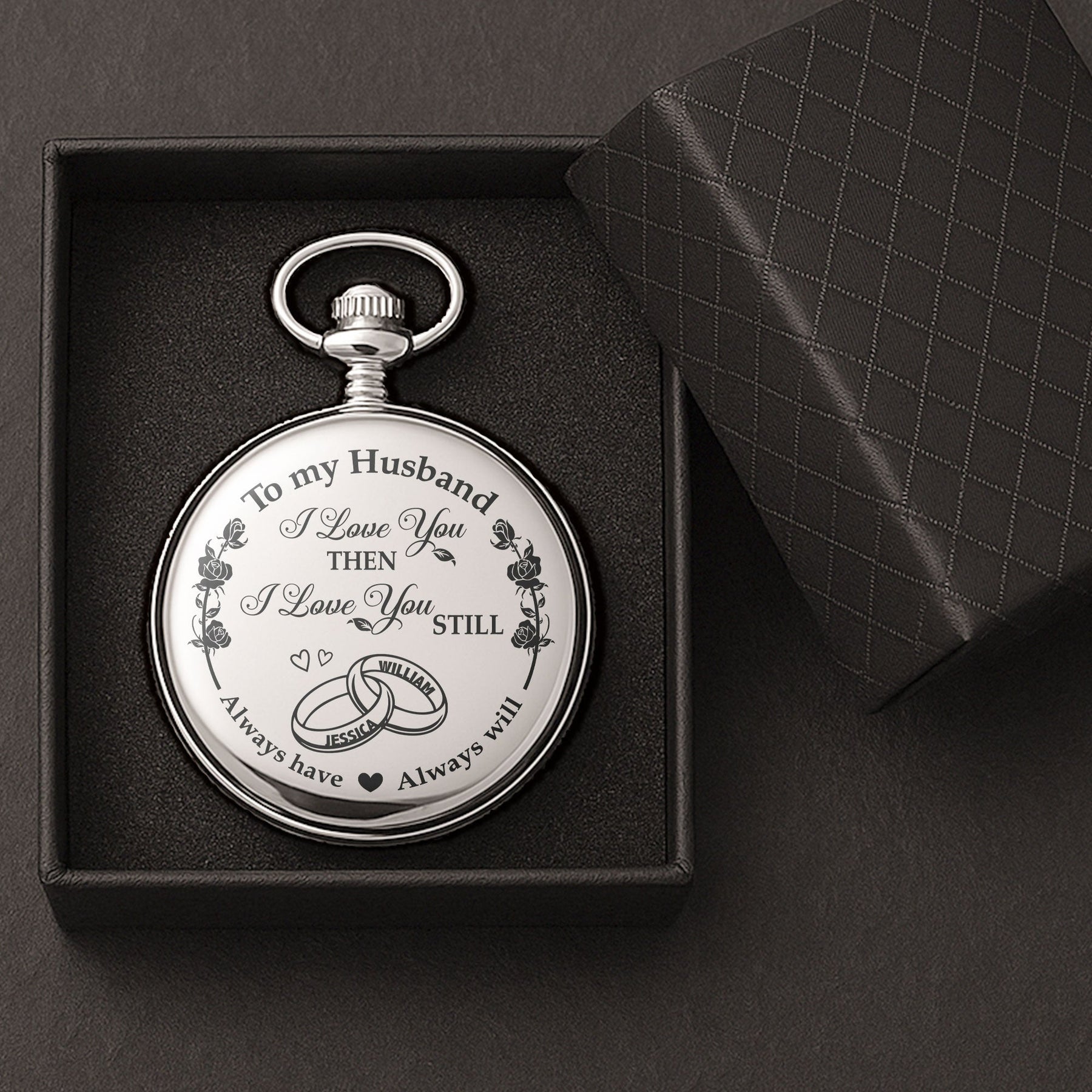 I Love You Then I Love You Still - Personalized Pocket Watch