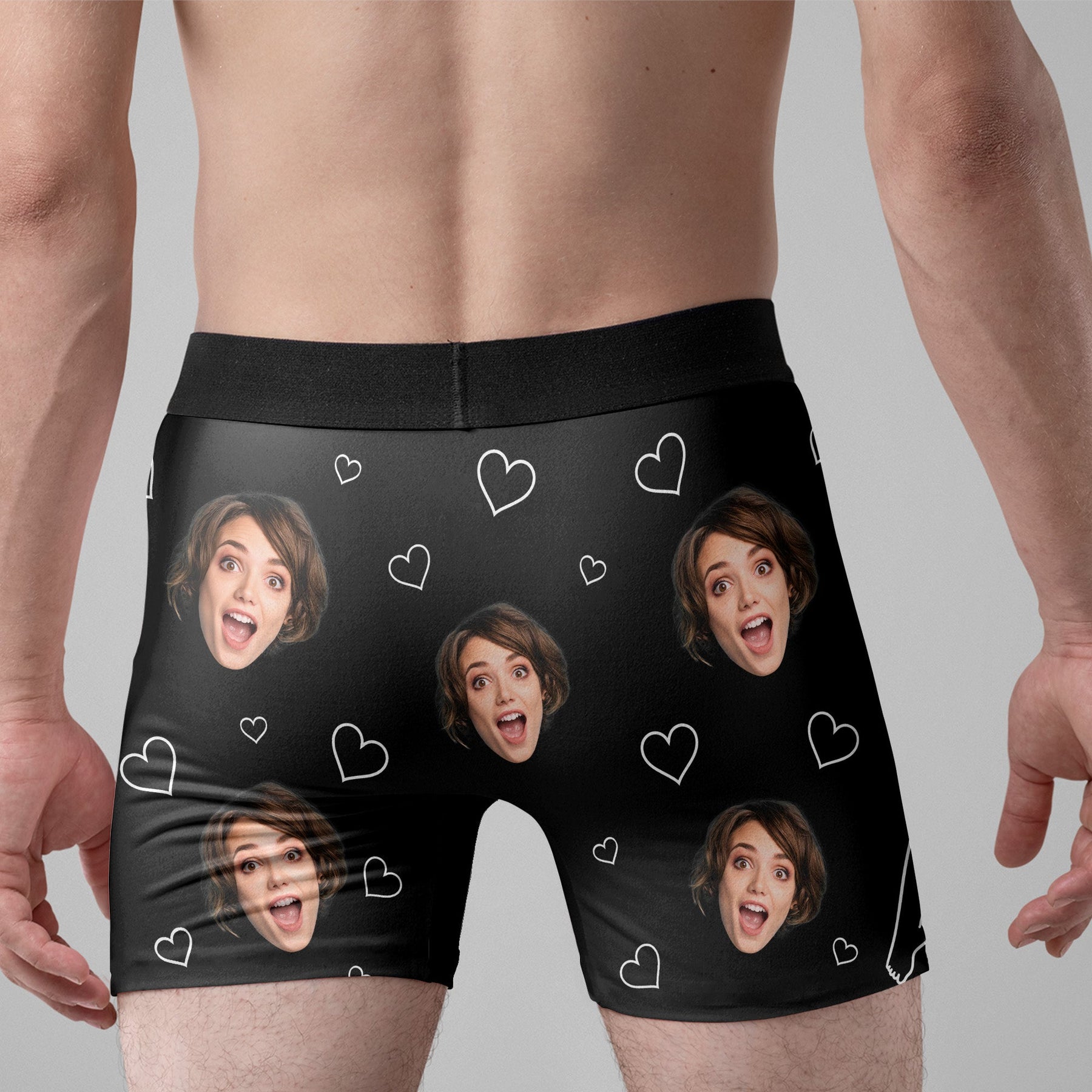 I Love Your Face Especially When It's Between My Legs - For Him - Personalized Men's Boxer Briefs