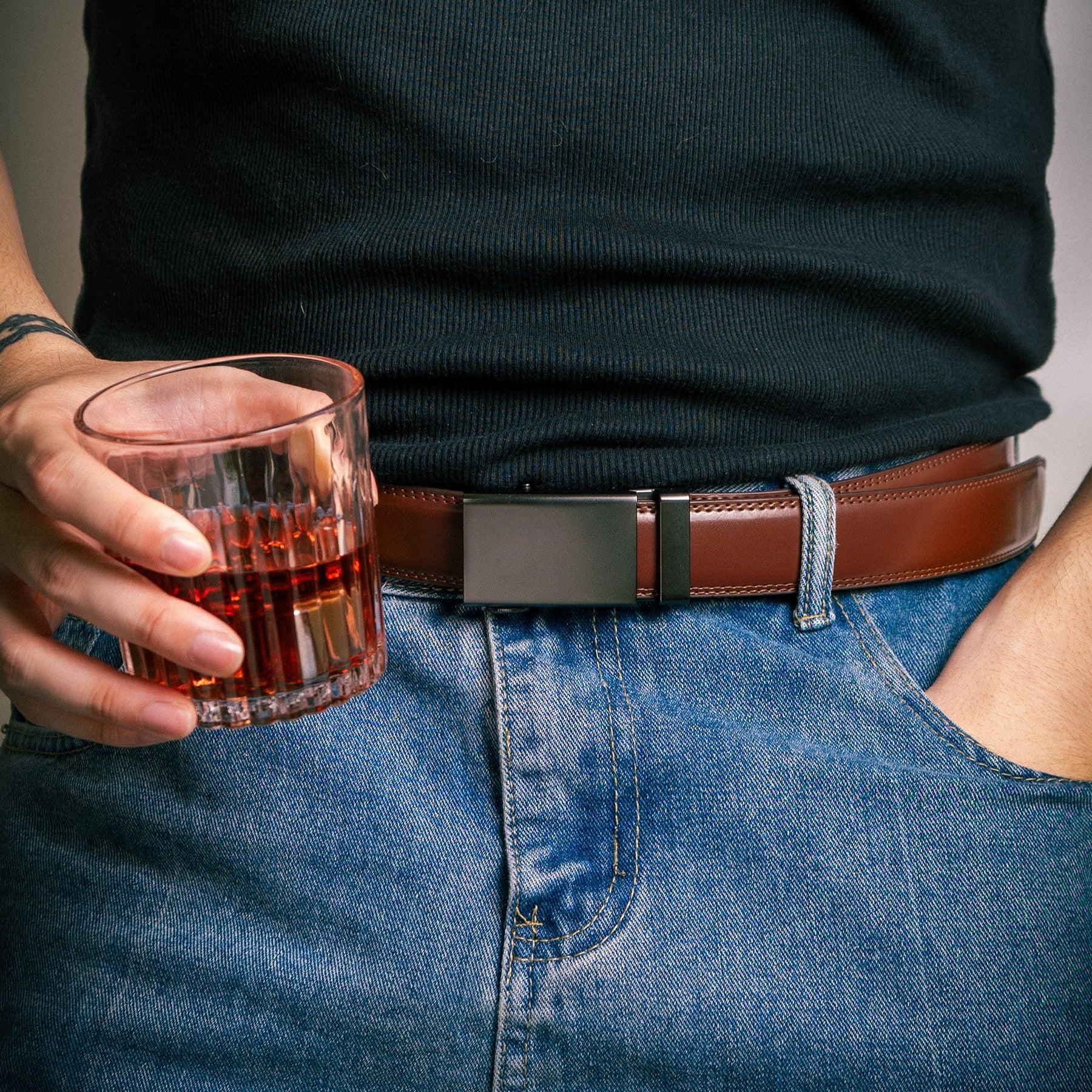 I Love Your Face Especially When It's Between My Legs - Naughty Gift For Him - Personalized Leather Belt With Engraved Buckle