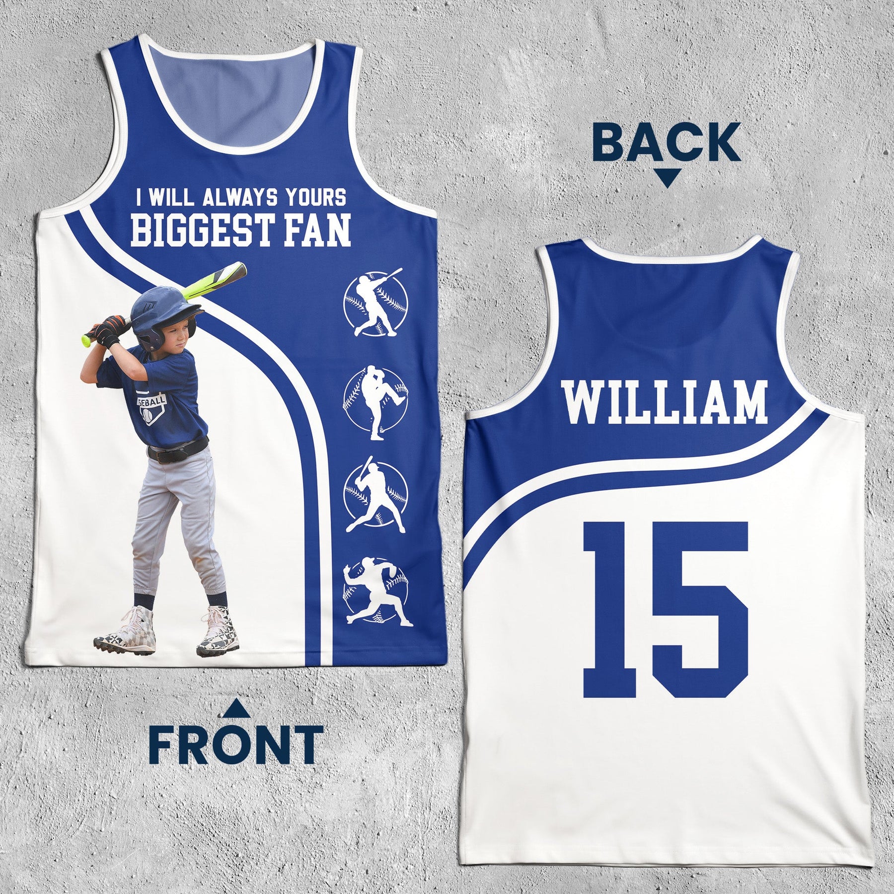 I Will Always Yours Biggest Fan - Custom Photo Tank Top For Men