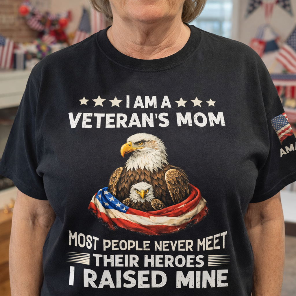 I Am A Veteran’s Mom 250Th Usa Anniversary - Personalized Shirt