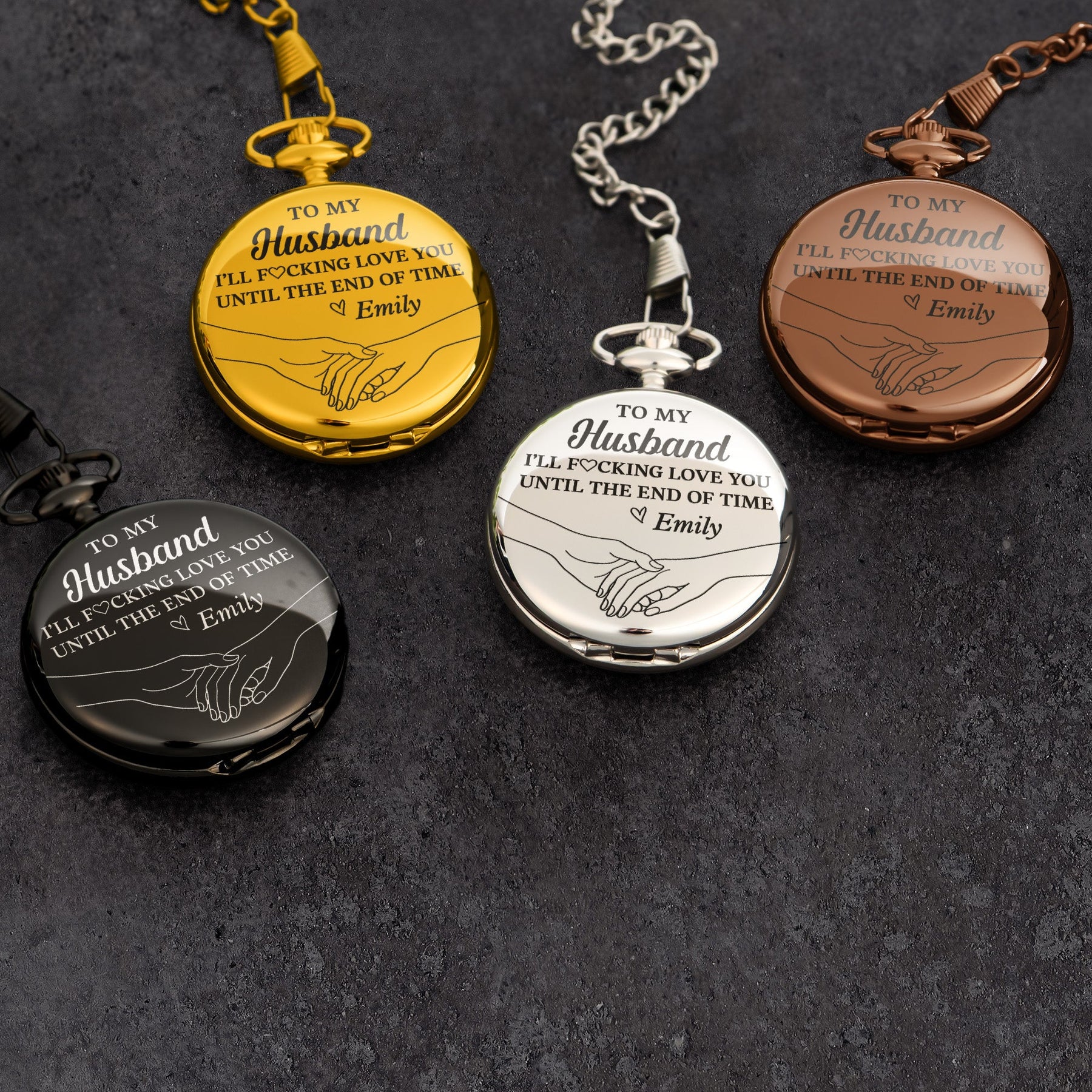 I’ll Fucking Love You Until The End Of Time - Personalized Pocket Watch