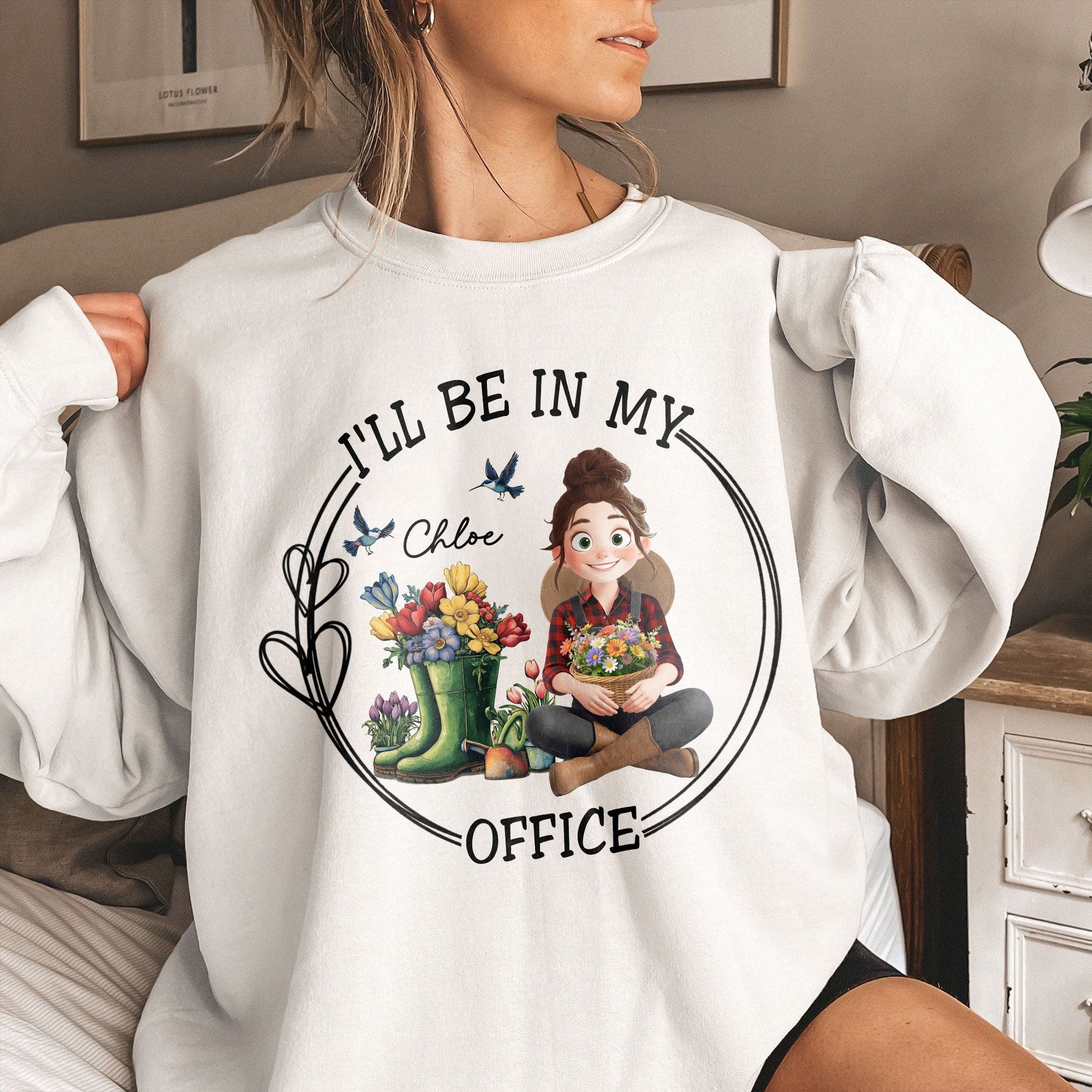 I'll Be In My Office Gardener Shirt - Personalized Shirt