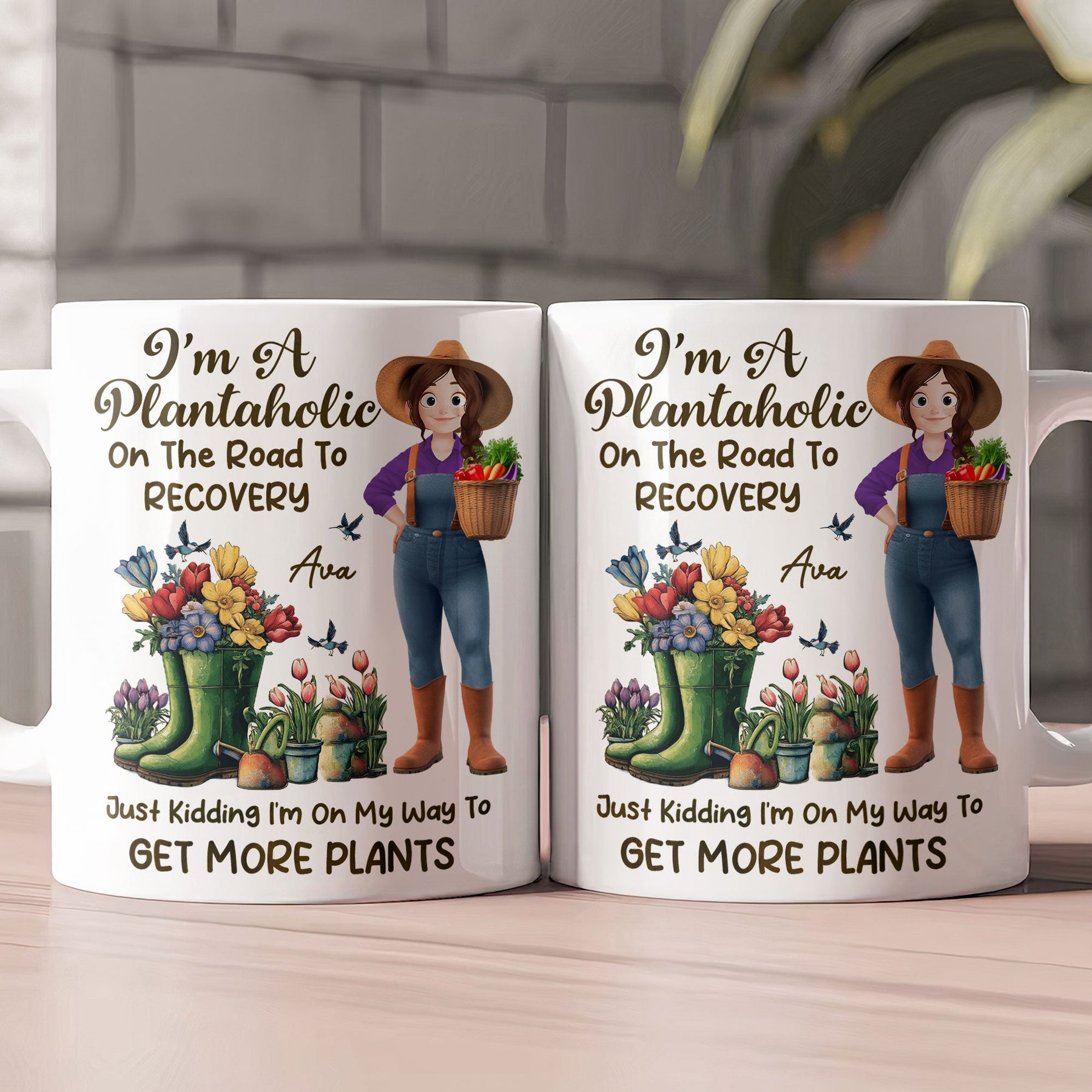 I'm A Plantaholic On The Road To Recovery - Personalized Mug