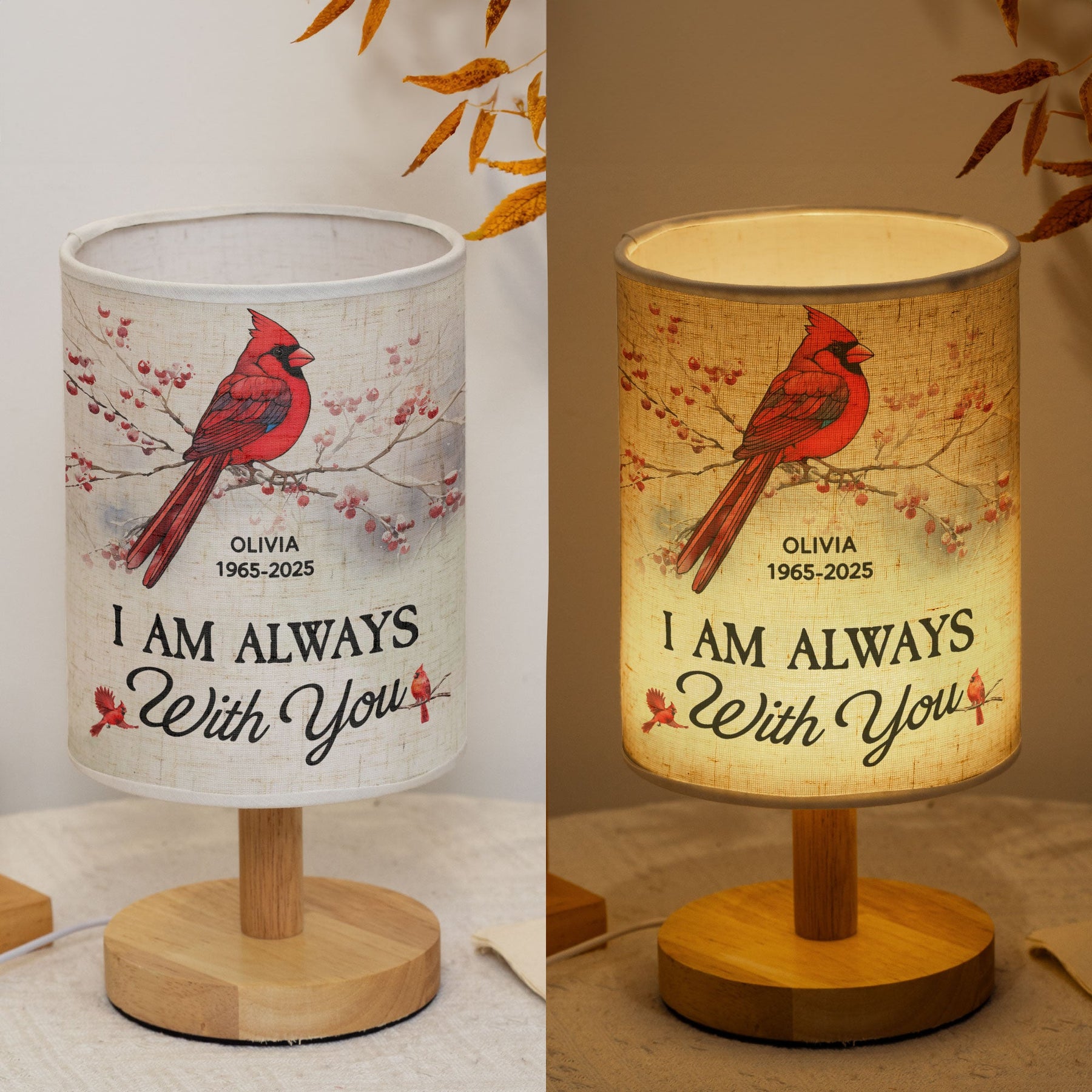 I'm Always With You - Personalized Fabric Lamp