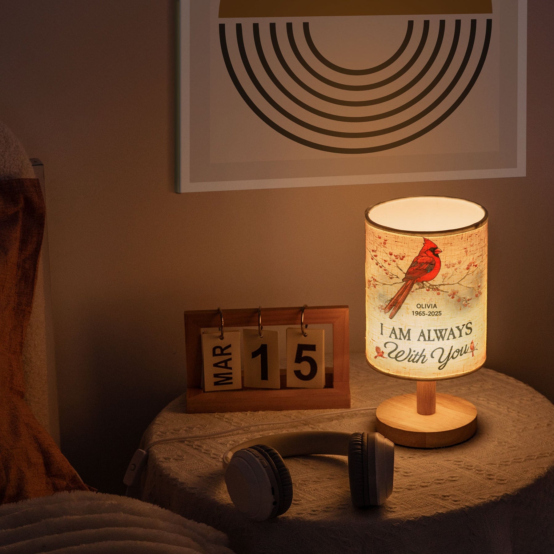 I'm Always With You - Personalized Fabric Lamp