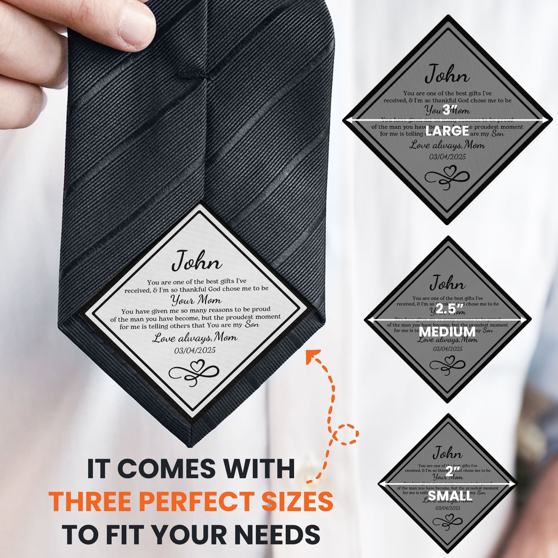 I'm So Thankful God Chose Me To Be Your Mom - Personalized Tie Patch