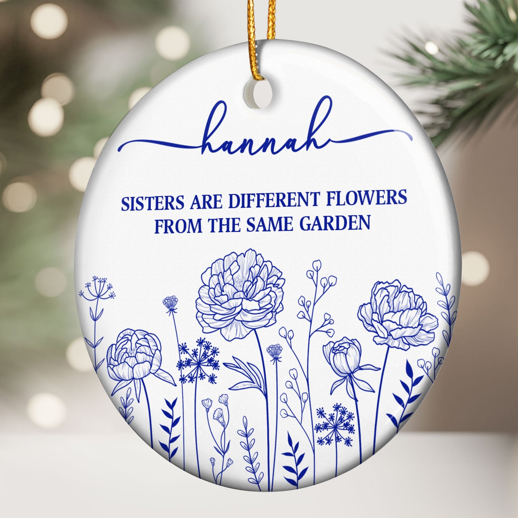 If Besties Were Flowers I'd Pick You - Personalized Ceramic Ornament