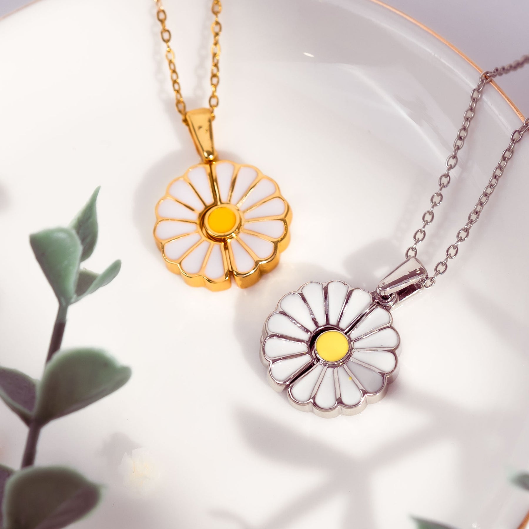 I'm Always With You - Personalized Daisy Necklace With Hidden Message