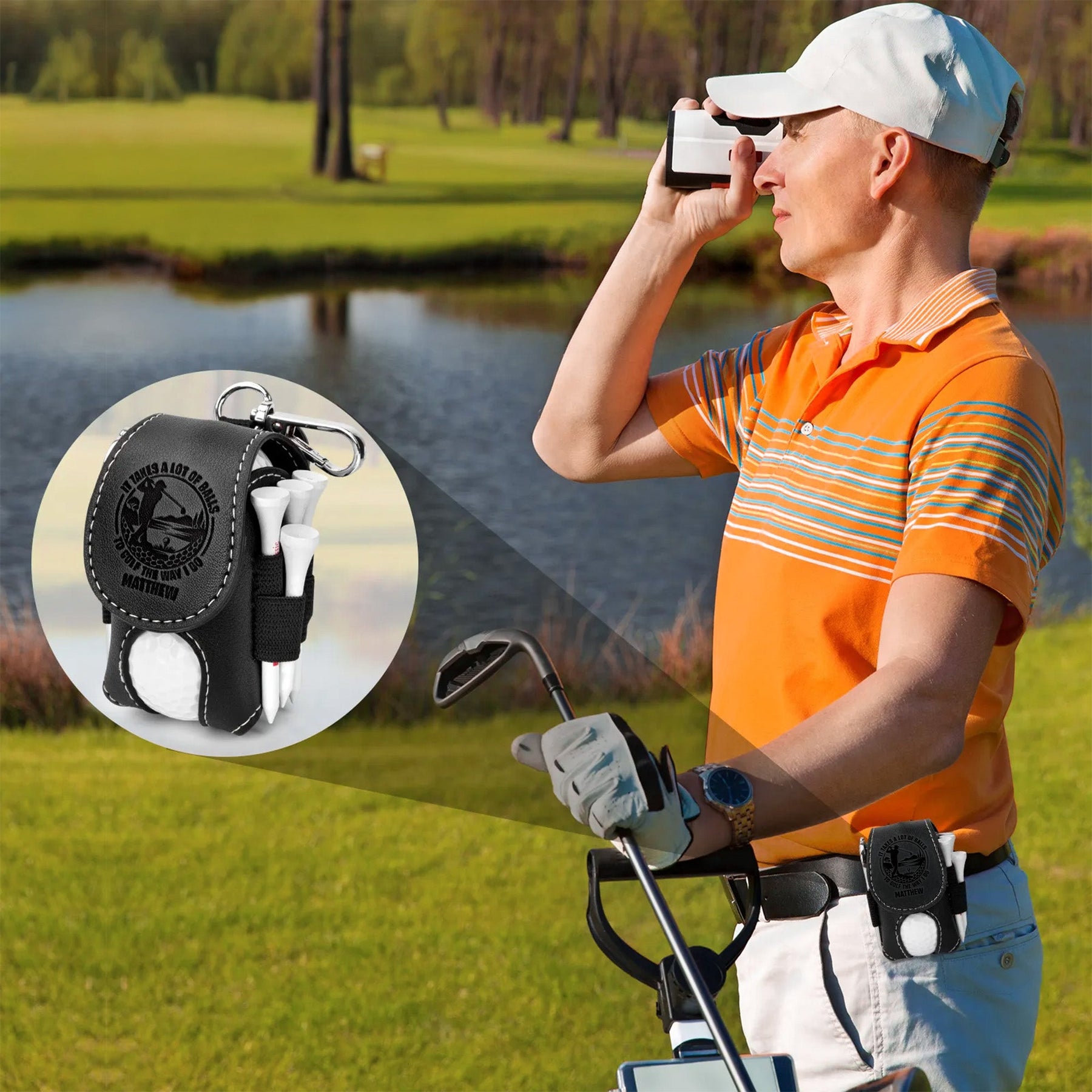 It Takes A Lot Of Balls To Golf The Way I Do - Personalized Golf Ball Holder