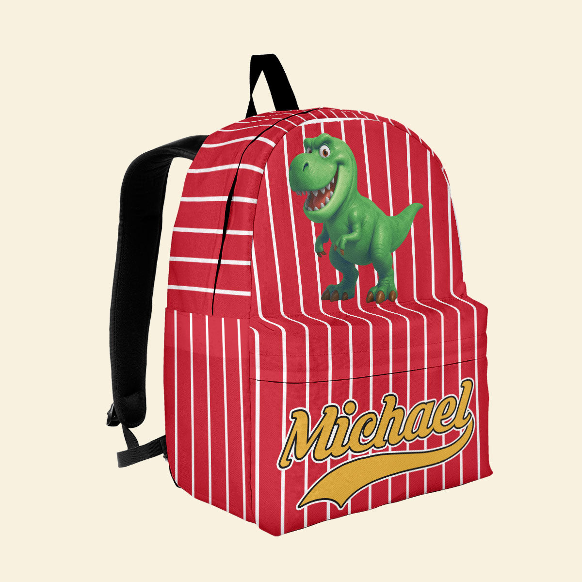 Kid Cartoon Dinosaurus Vehicles - Personalized Backpack