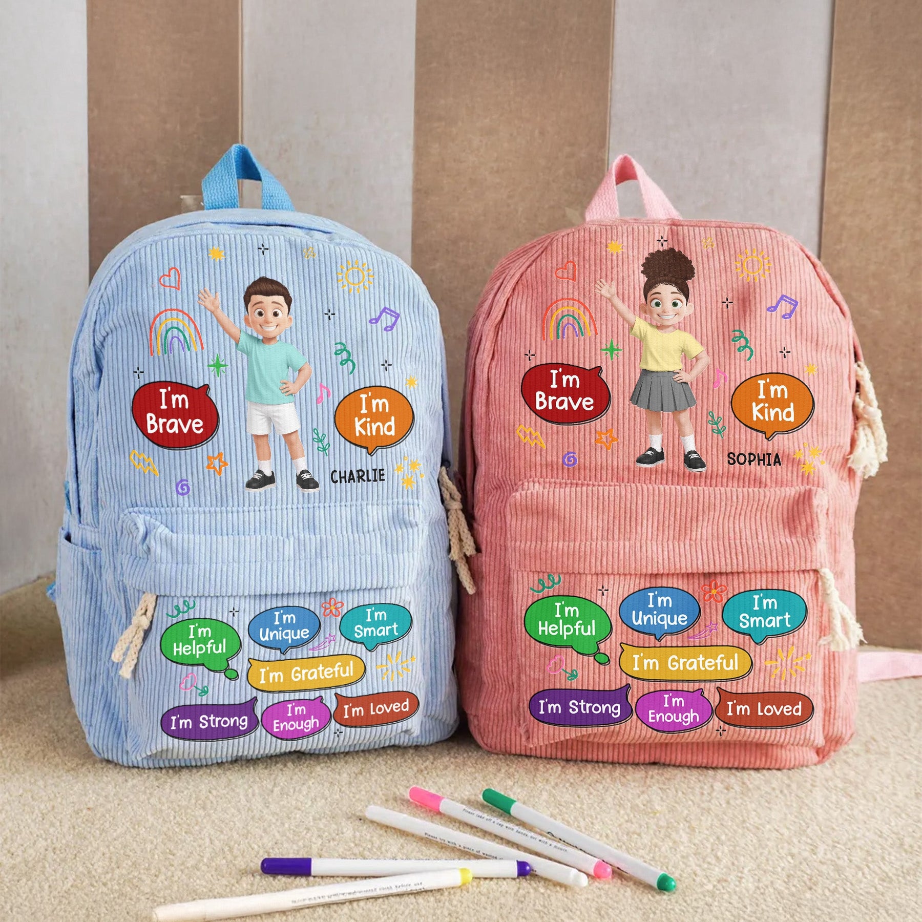 Kid Affirmation - Personalized Backpack