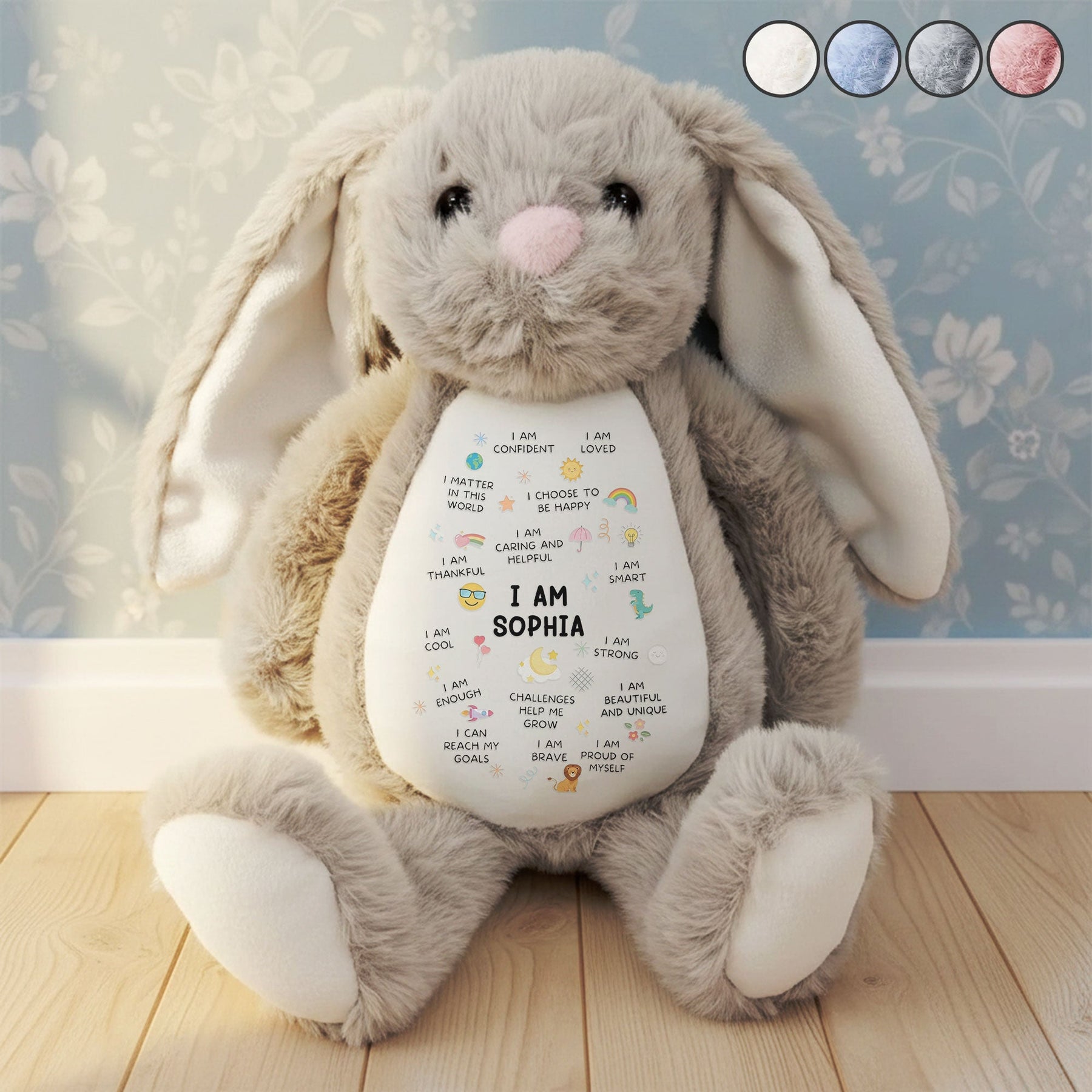 Kid Affirmation - Personalized Bunny Plush