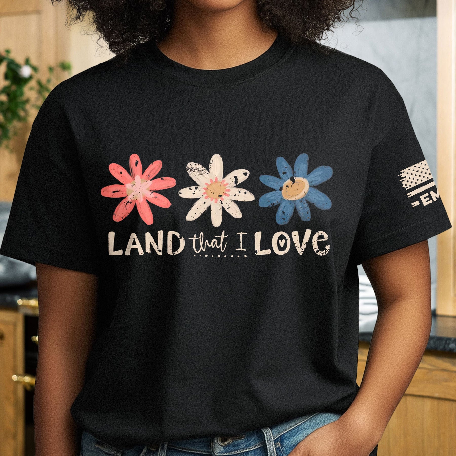 Land That I Love - Retro 4Th Of July - Custom Name - Personalized Shirt