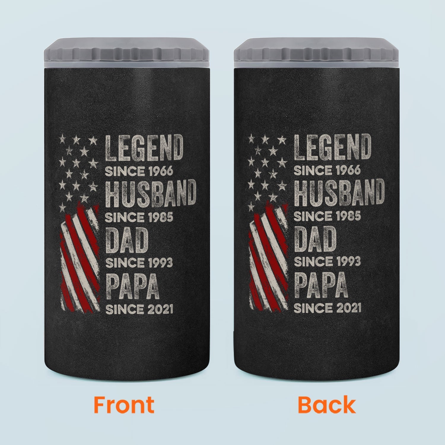 Legend, Husband, Dad And Grandpa - Personalized Can Cooler