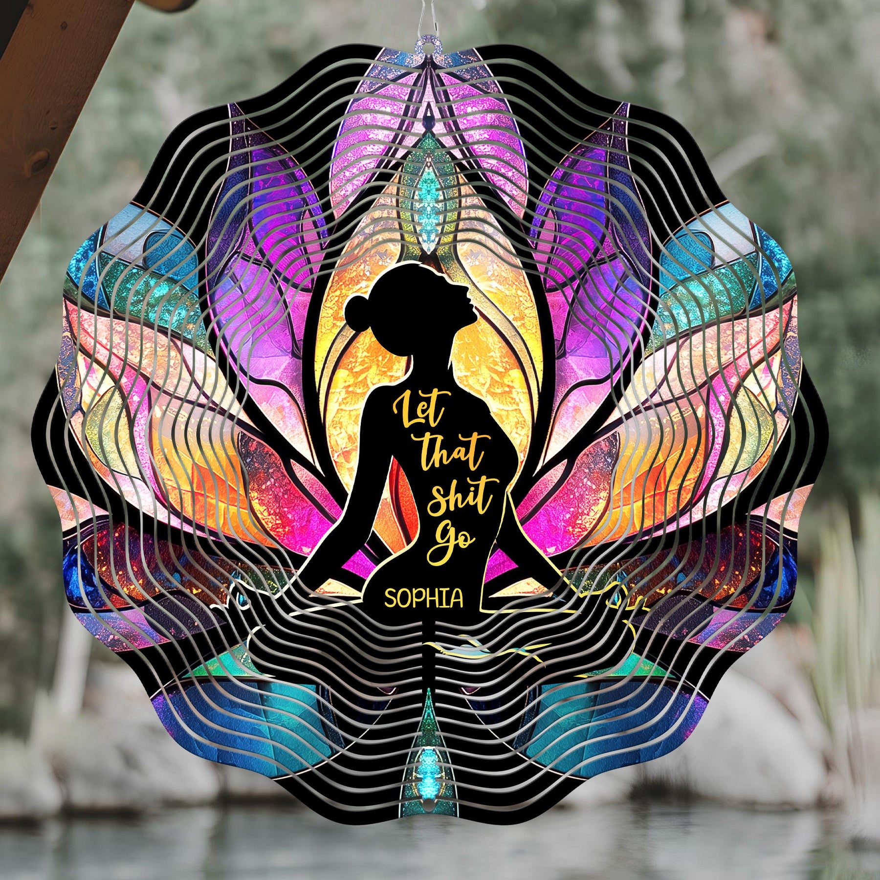 Let That Sht Go - Personalized Wind Spinner