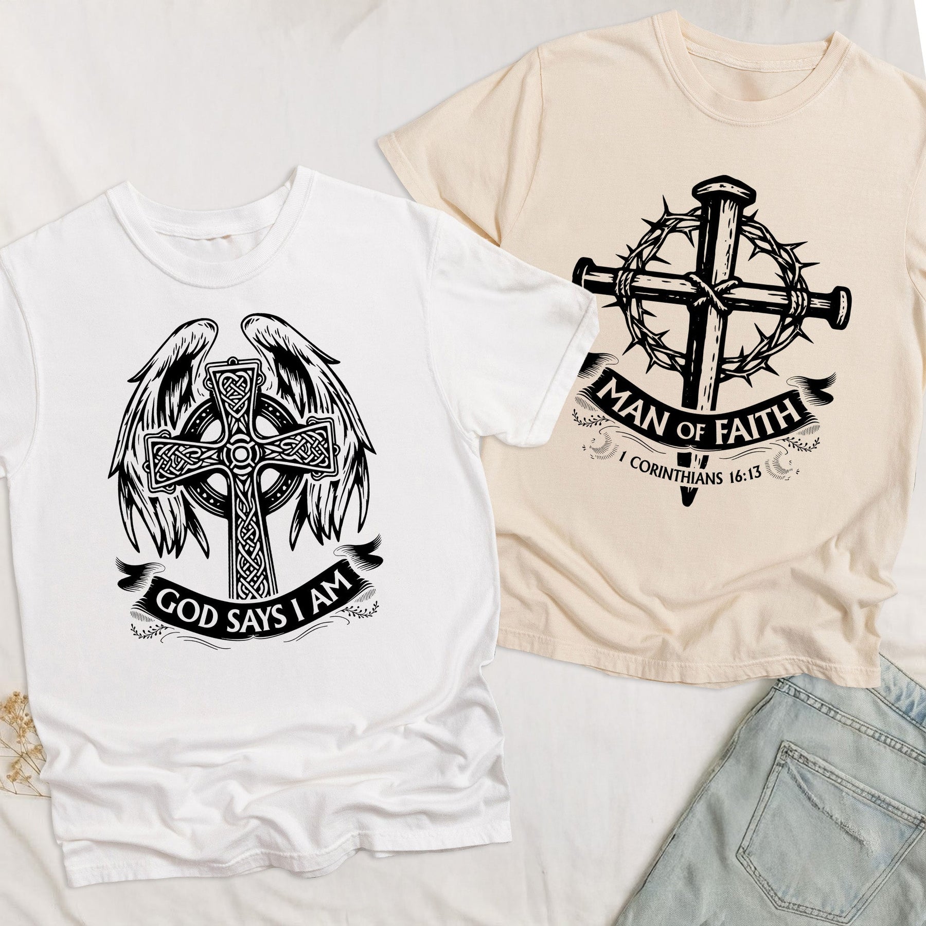 Man Of God Religious Gift For Him - Personalized Comfort Tee