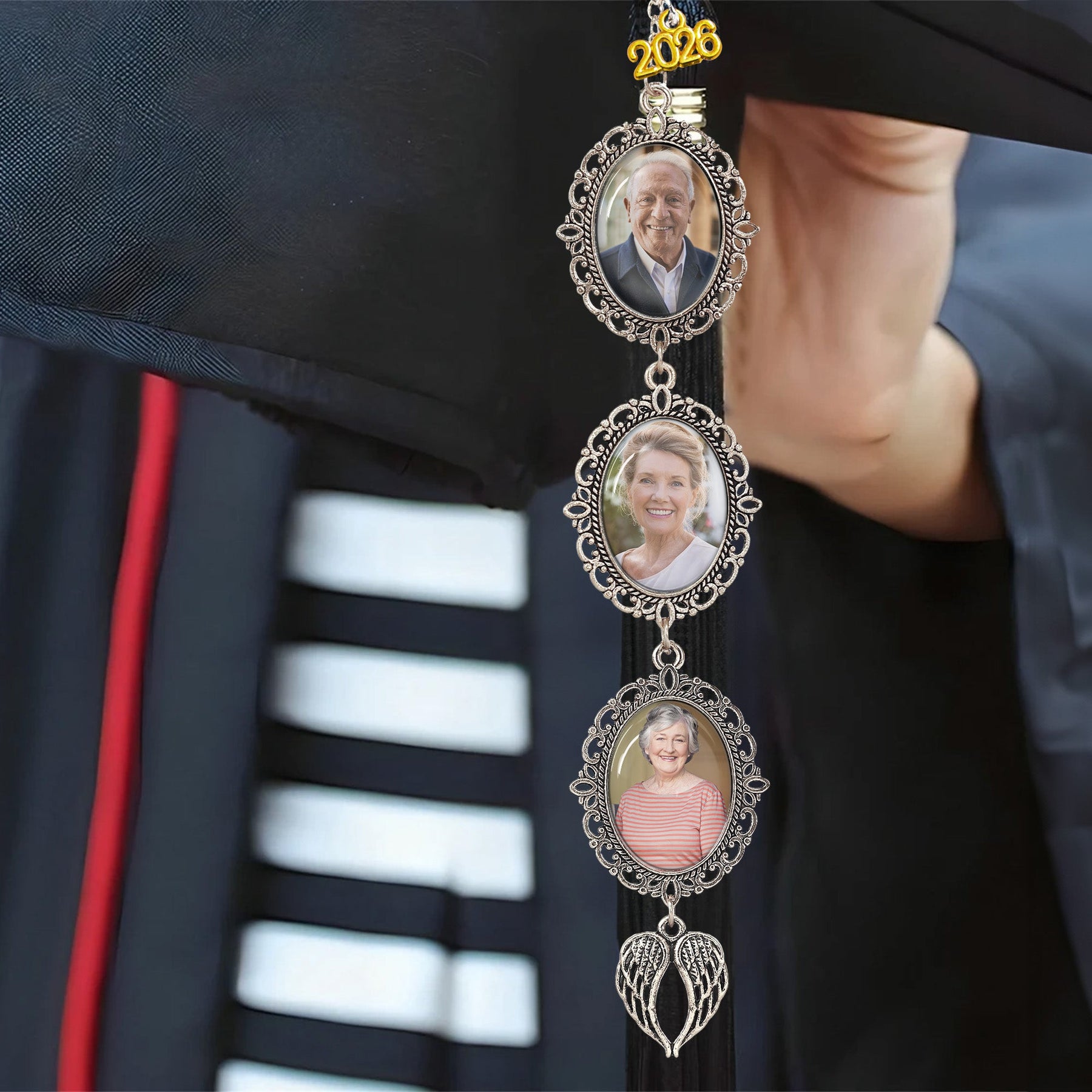 Memorial Graduation Custom Photo - Custom Graduation Tassel Photo Charm
