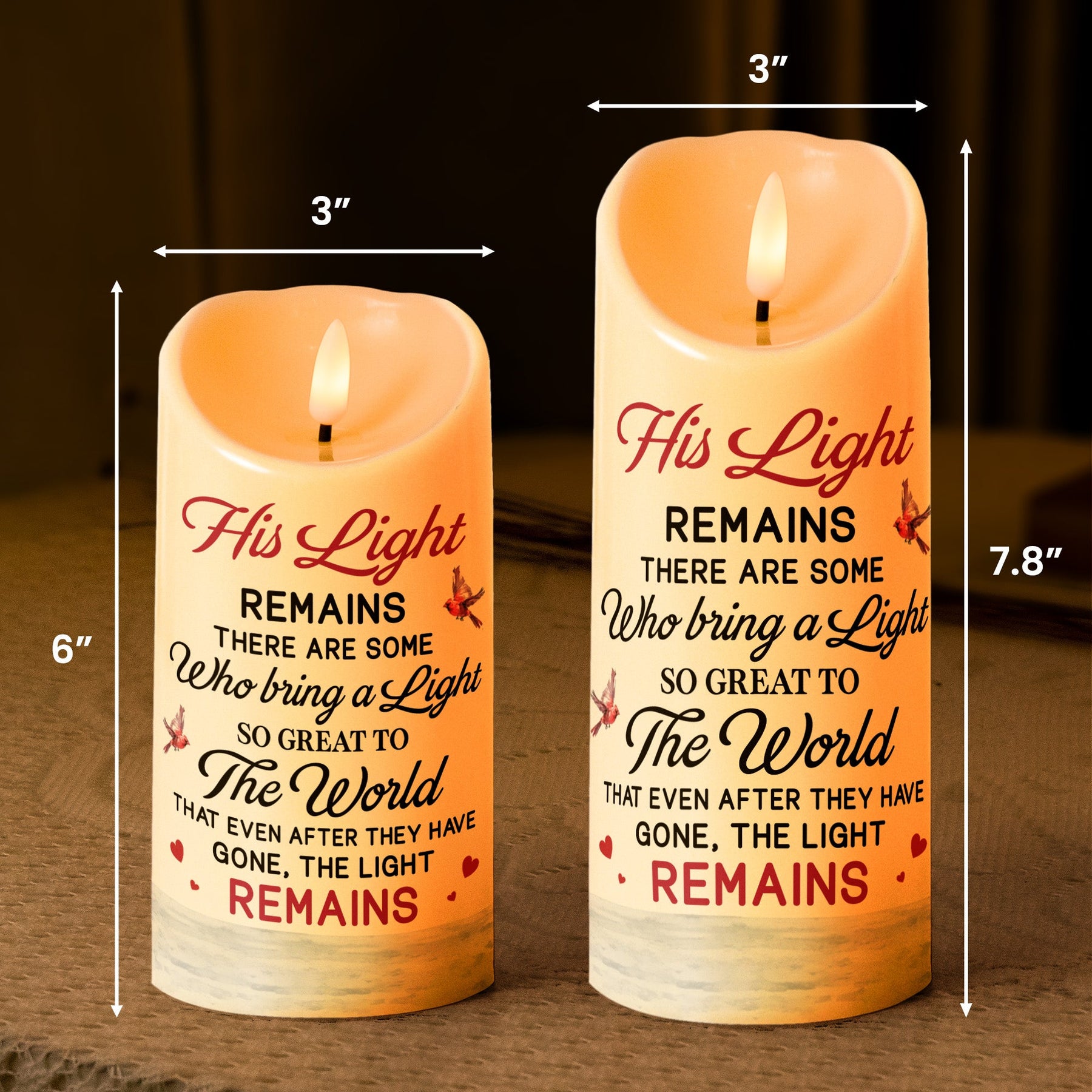 Memorial There Are Some Who Bring A Light So Great To The World - Personalized Photo LED Candle