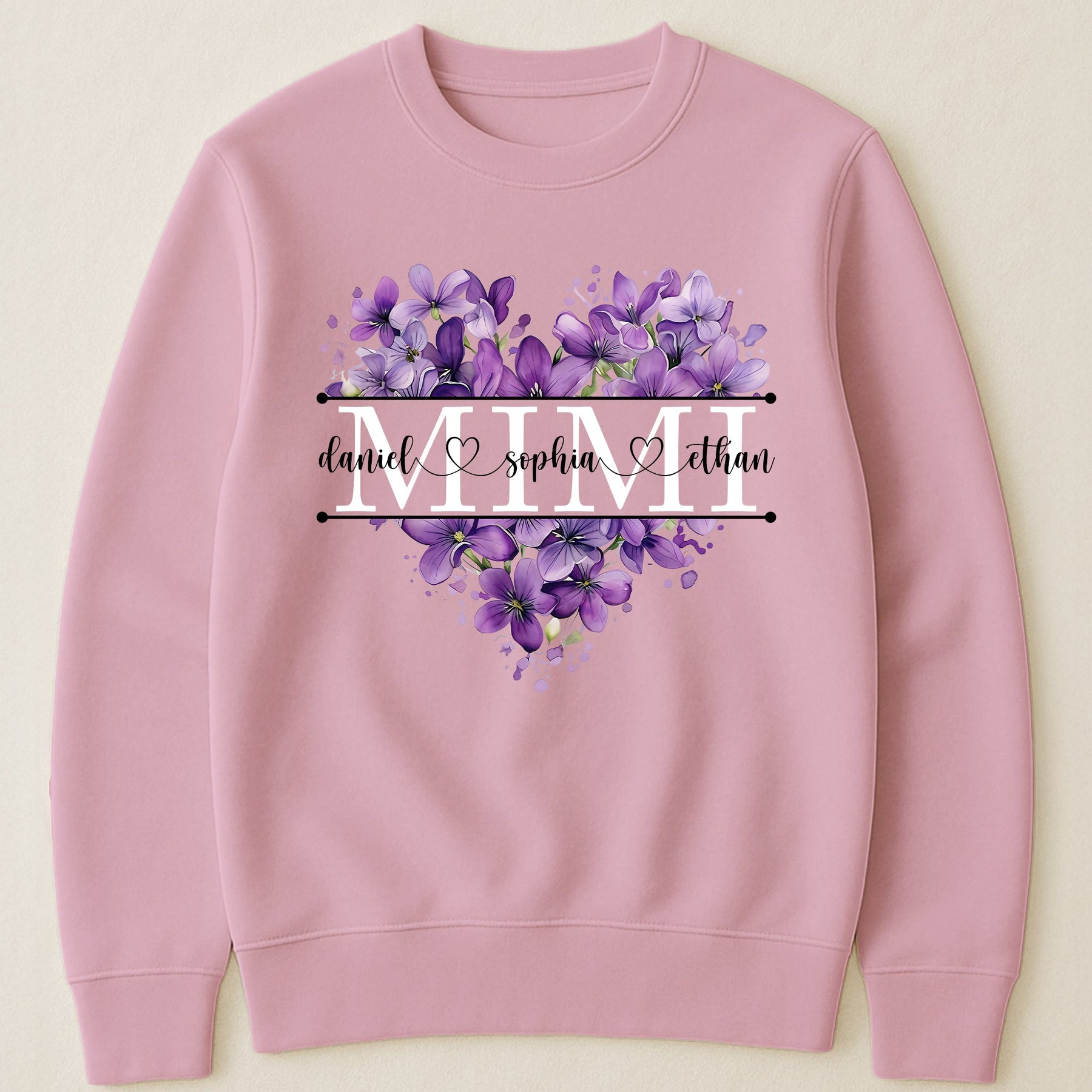 Mimi Shirt Custom Birth Flower & Names Mother's Day Gift For Her - Personalized Shirt