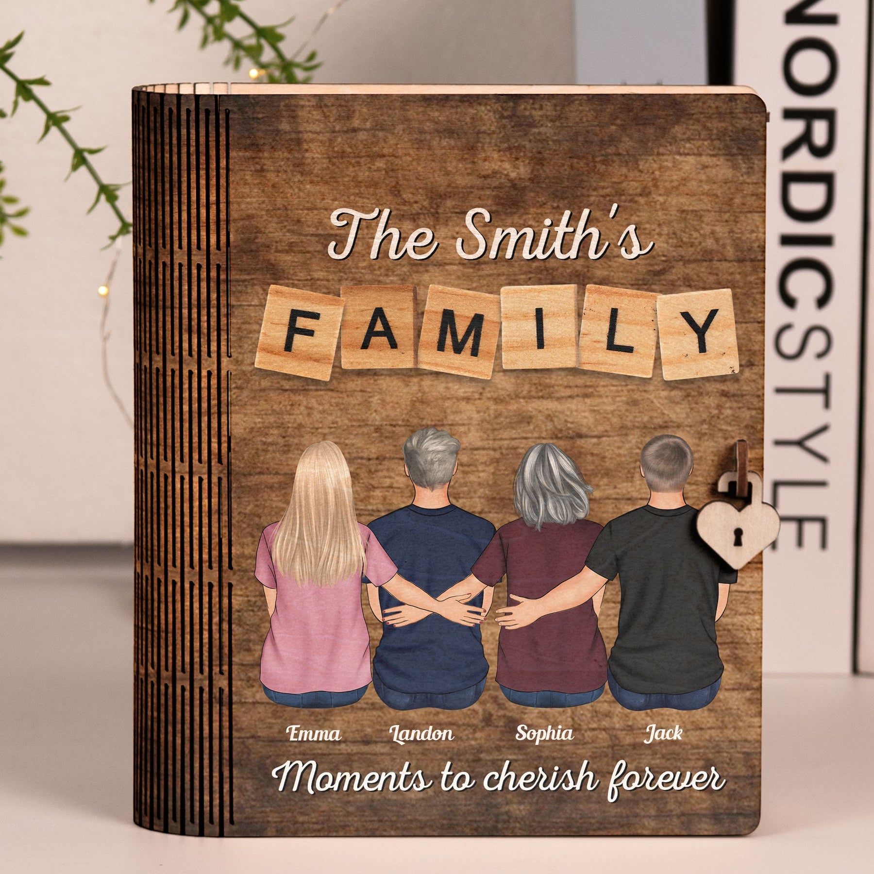 Moments To Cherish Forever - Personalized Wooden Book Box