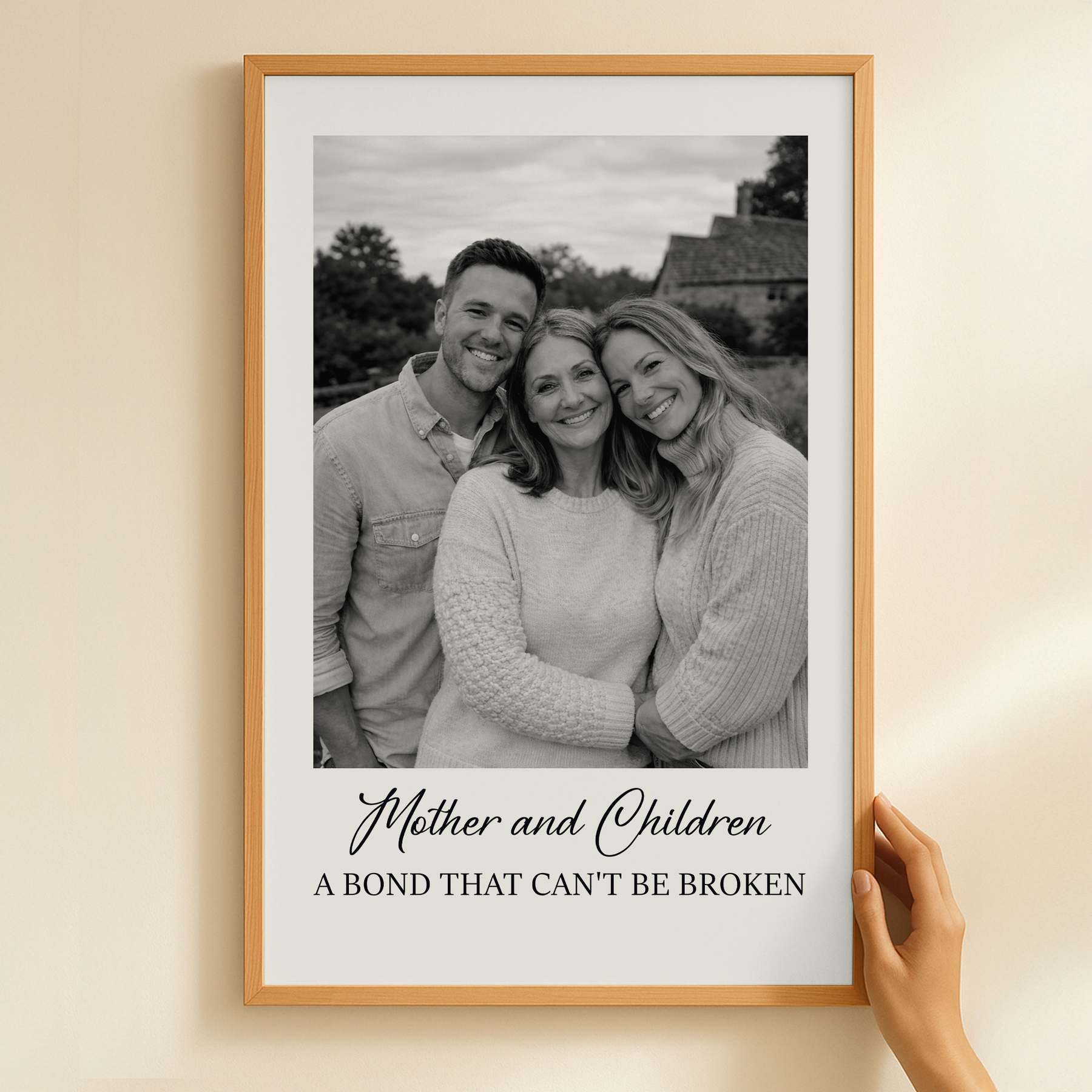 Mother And Daughters, Sons - Personalized Photo Poster
