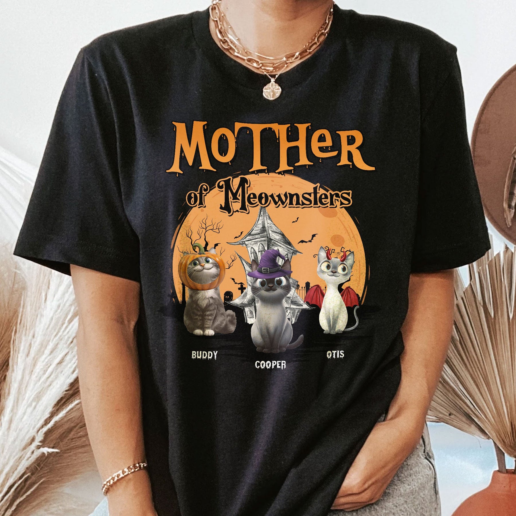 Mother Of Meownsters - Personalized Shirt