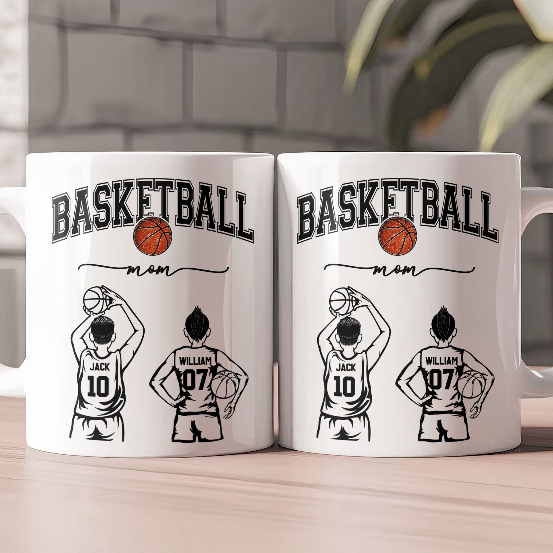 Mother's Day Gifts, Custom Basketball Mom, Grandma - Personalized Mug