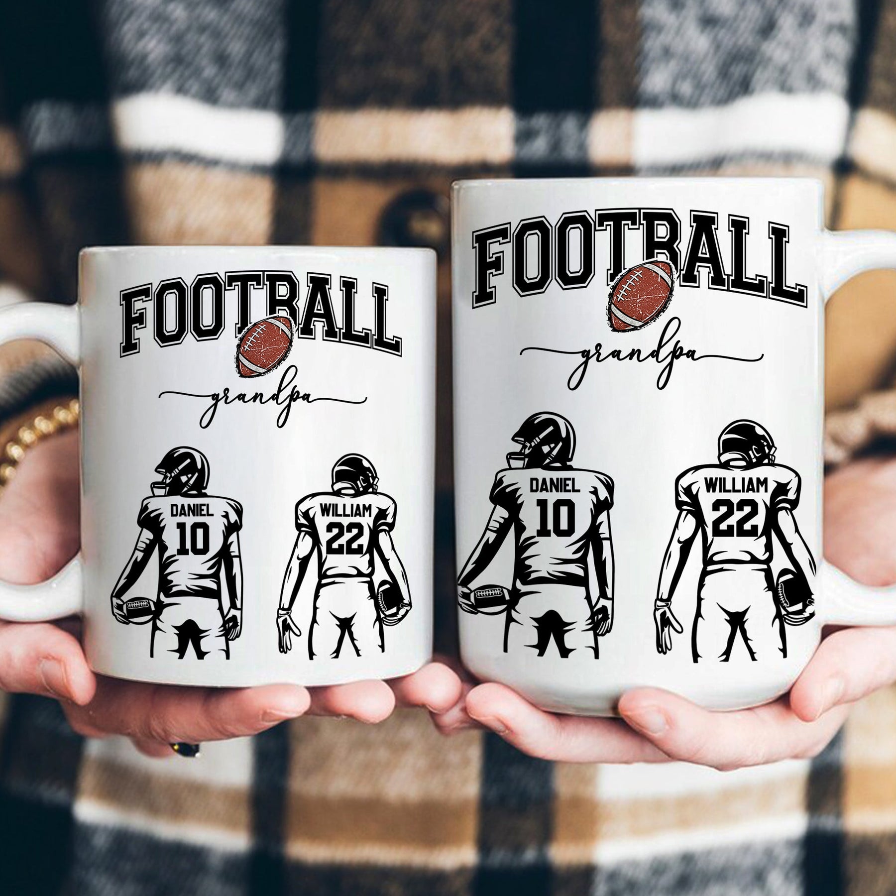 Mother's Day Gifts, Custom Football Mom, Grandma - Personalized Mug
