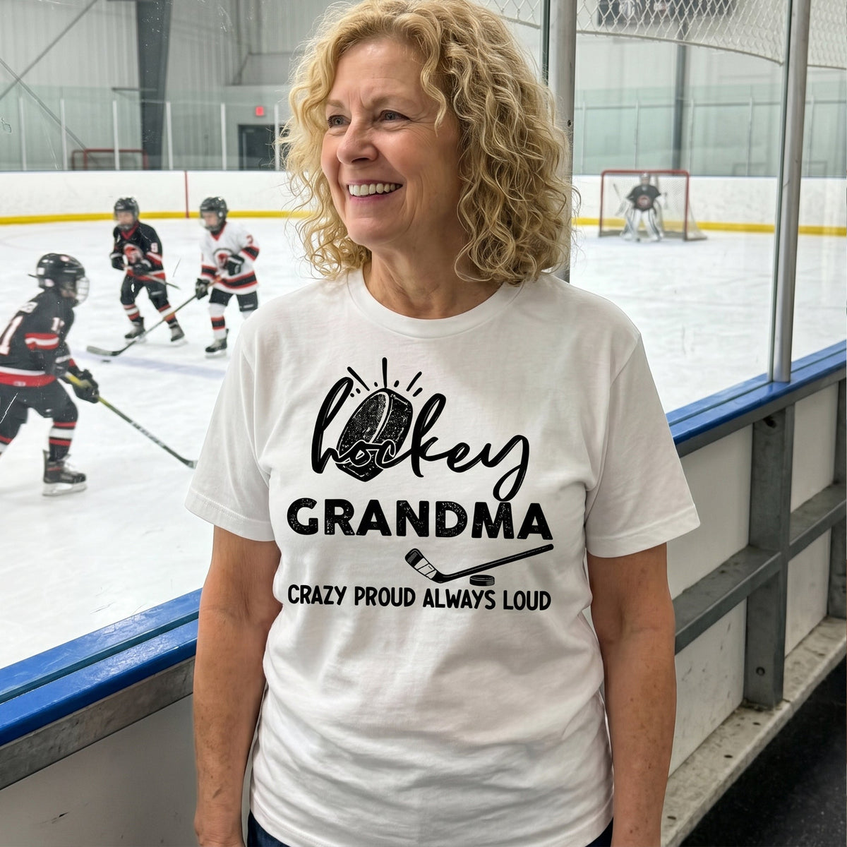 Mother's Day Gifts, Hockey Grandma, Crazy Proud, Always Loud - Personalized Shirt