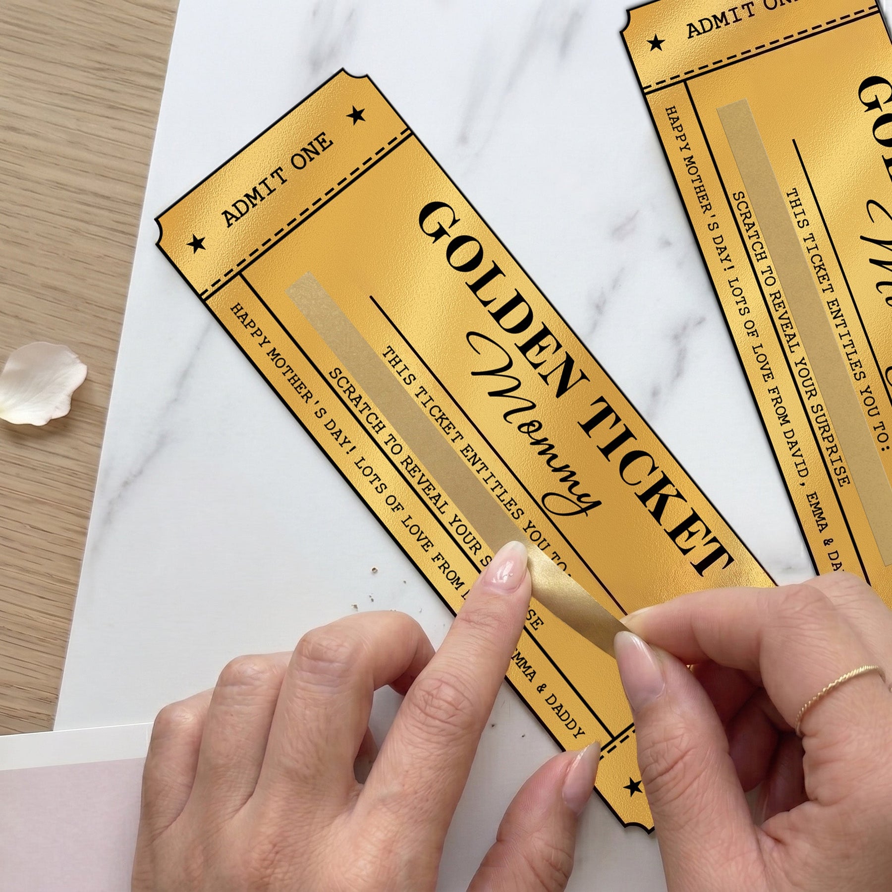 Mother's Day Gift For Mom, Grandma - Personalized Scratch-Off Card