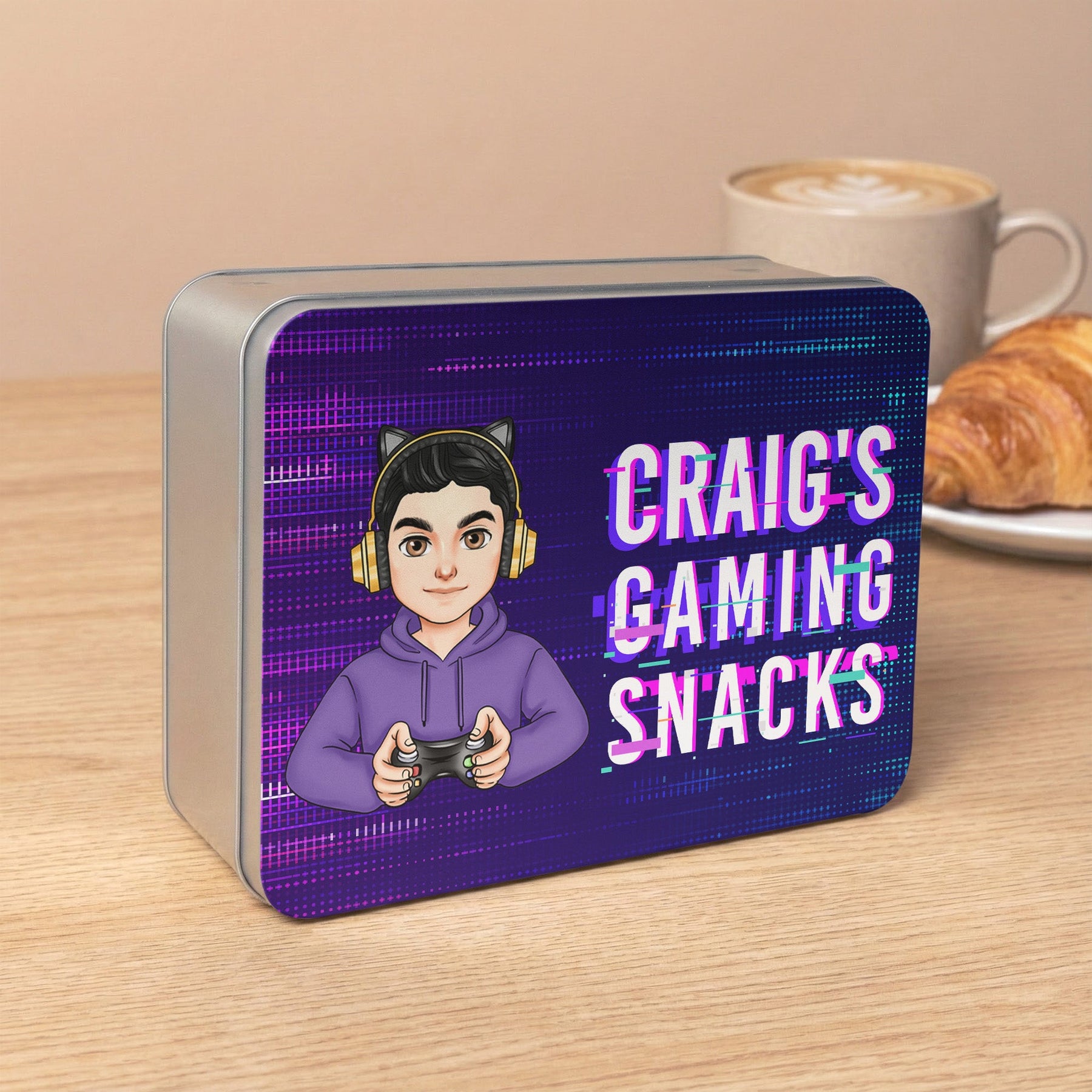 My Gaming Snacks - Personalized Cookie Tin Box