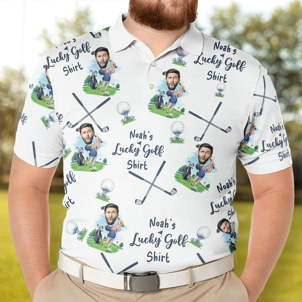 My Lucky Golf Shirt - Personalized Photo Polo Shirt