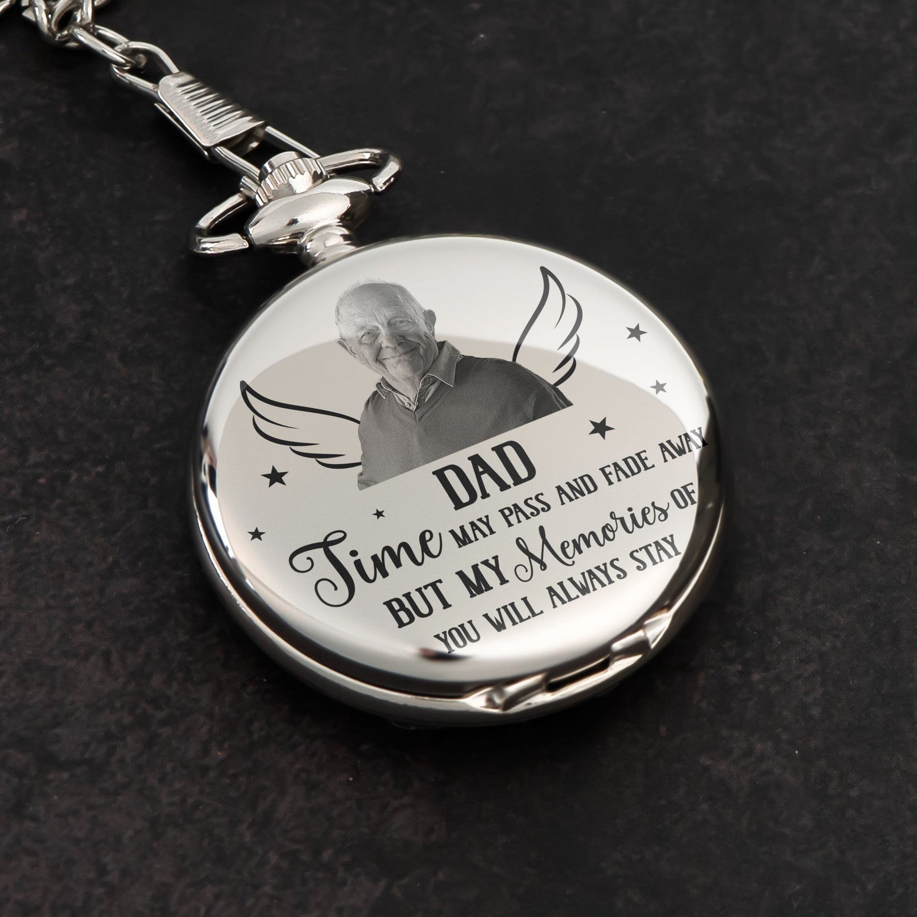 My Memories Of You Will Always Stay - Personalized Photo Pocket Watch