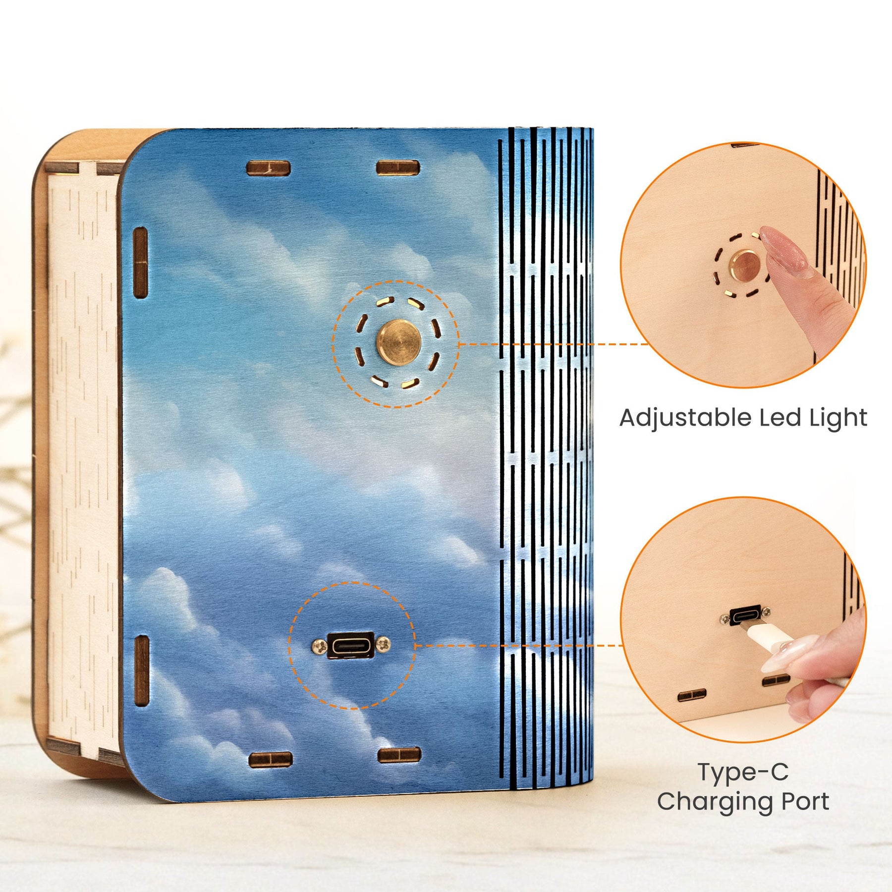 My Mind Still Talks To You - Personalized 3D Wooden Puzzle Photo Night Light