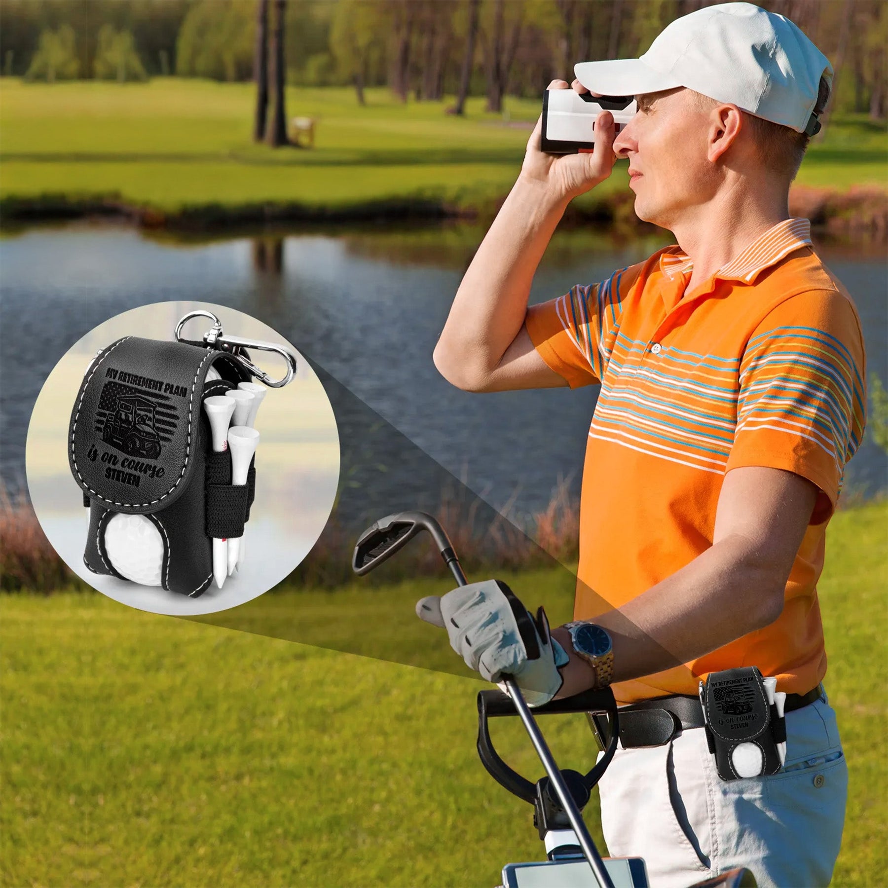 My Retirement Plan Is On Course - Personalized Golf Ball Holder