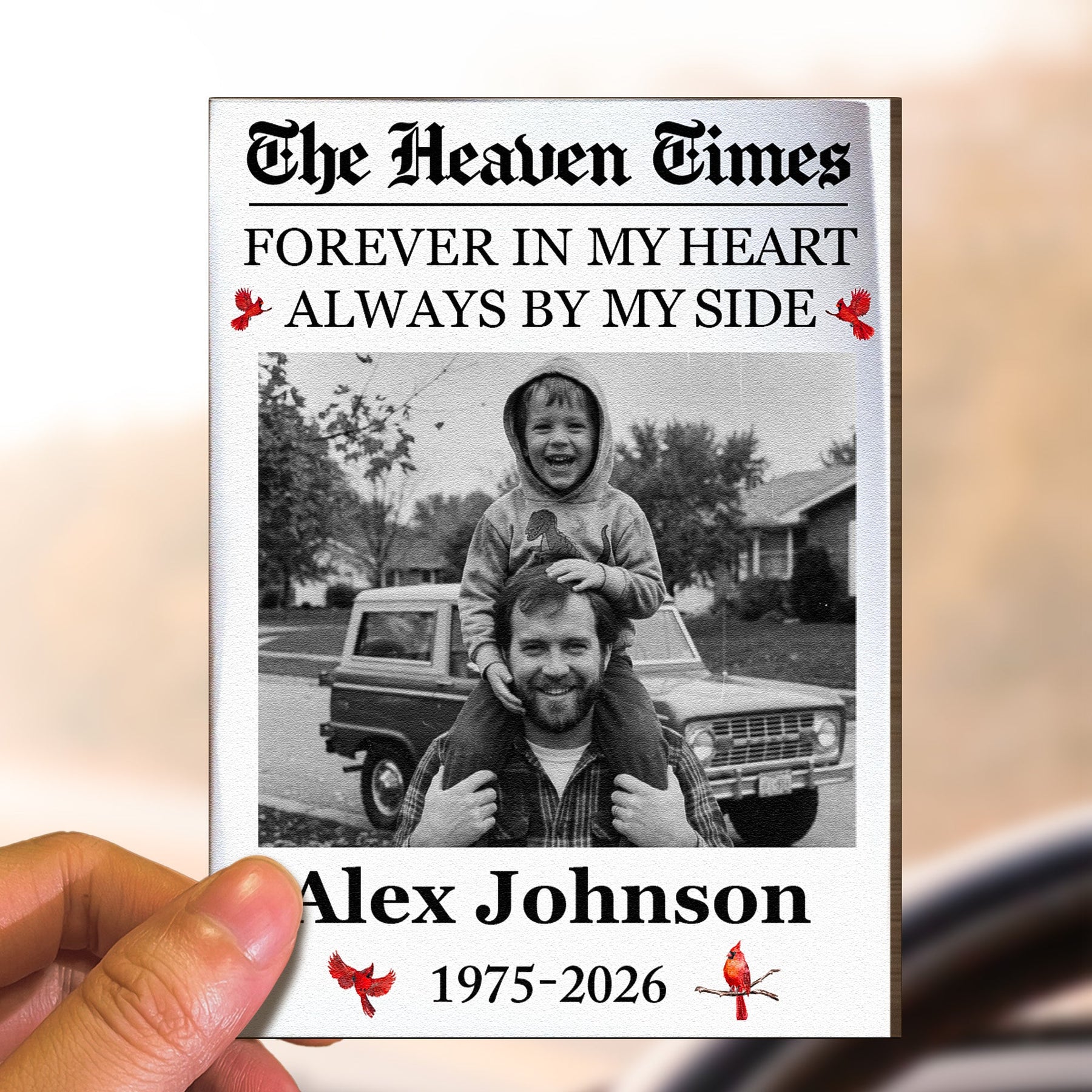 My Guardian Angel Rides Shotgun - The Heaven Times - Personalized Car Visor Clip