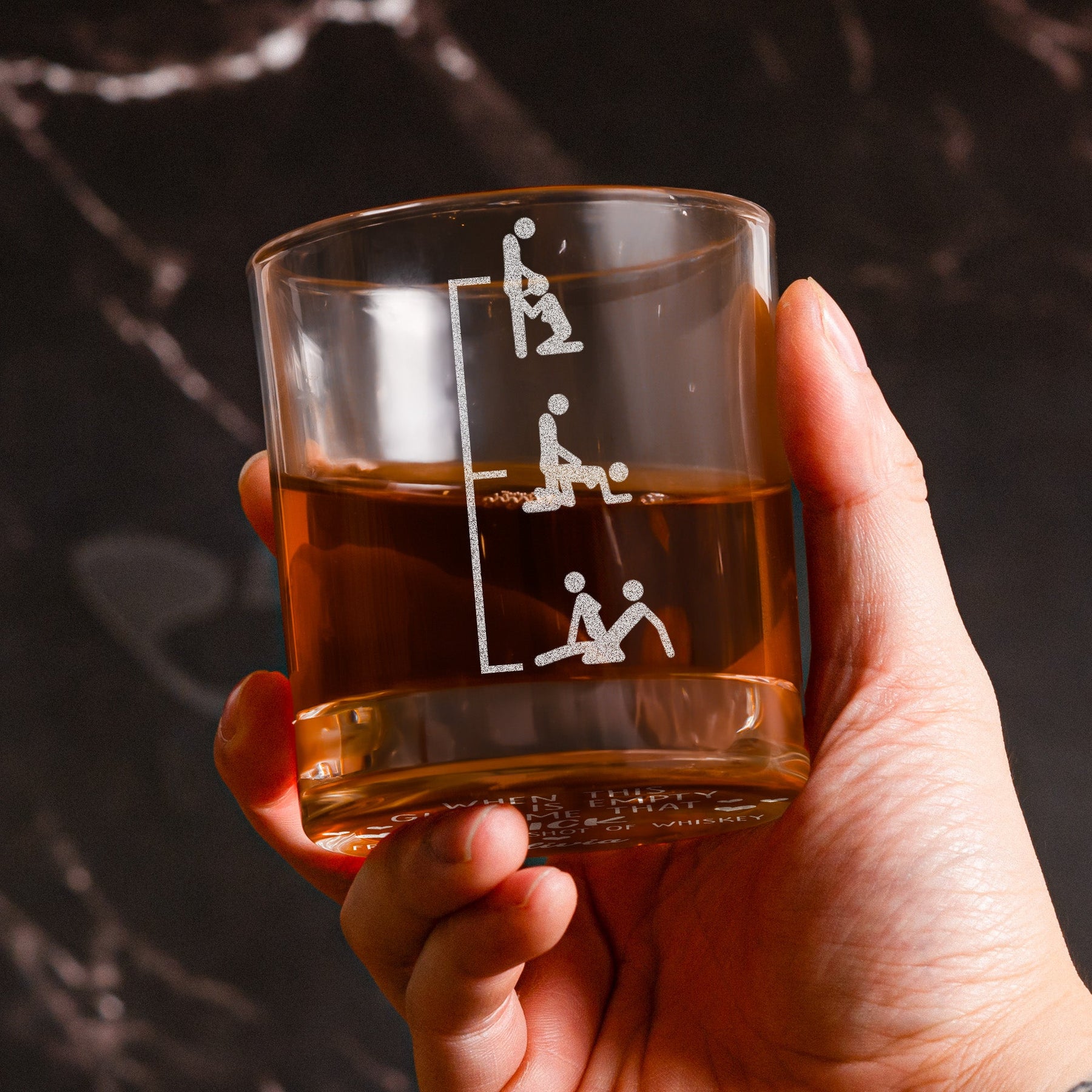 Naughty Gifts For Husband, Boyfriend - Personalized Whiskey Glass