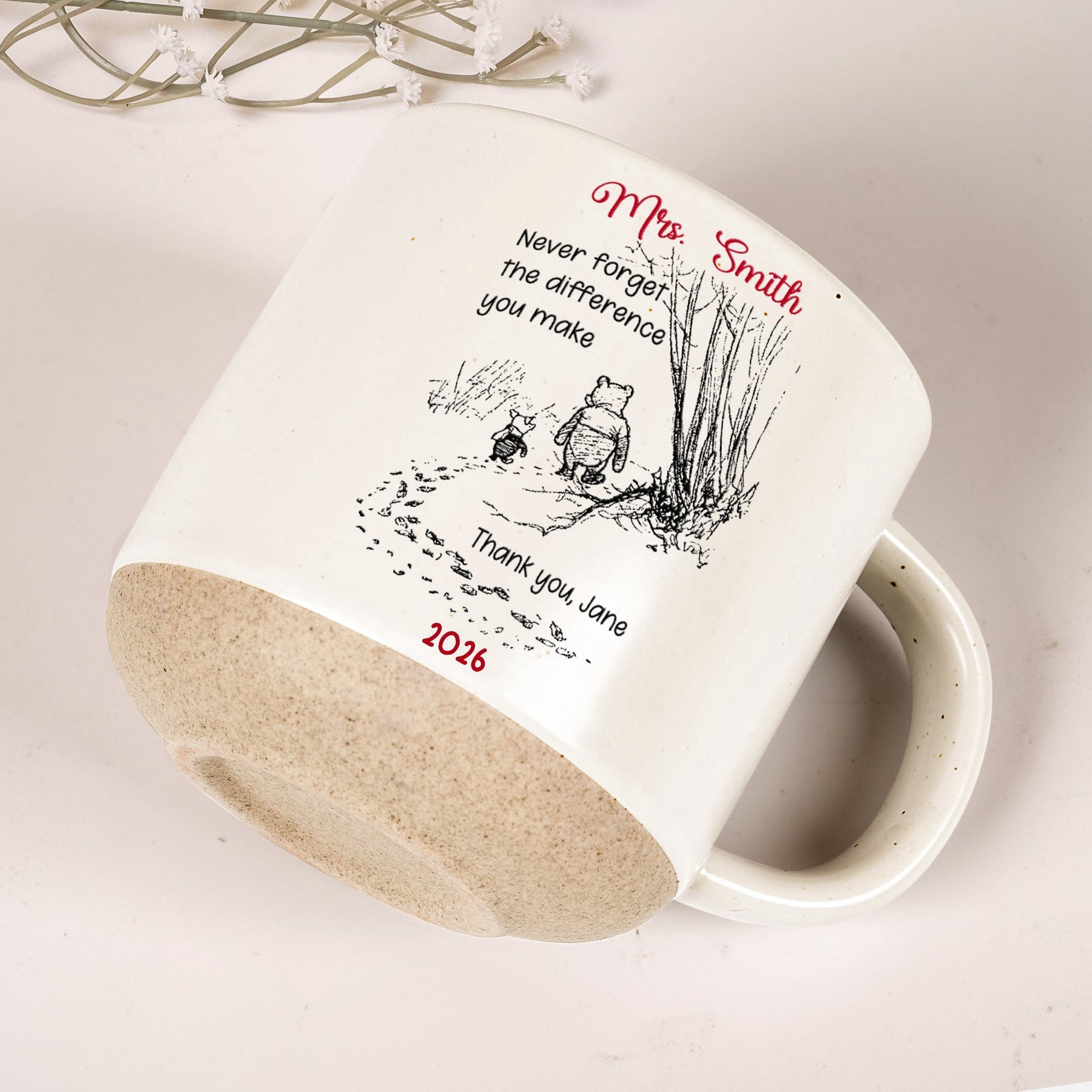 Never Forget The Difference You Make - Thank You Gifts For Teacher, Coworkers Retirement - Personalized Mug