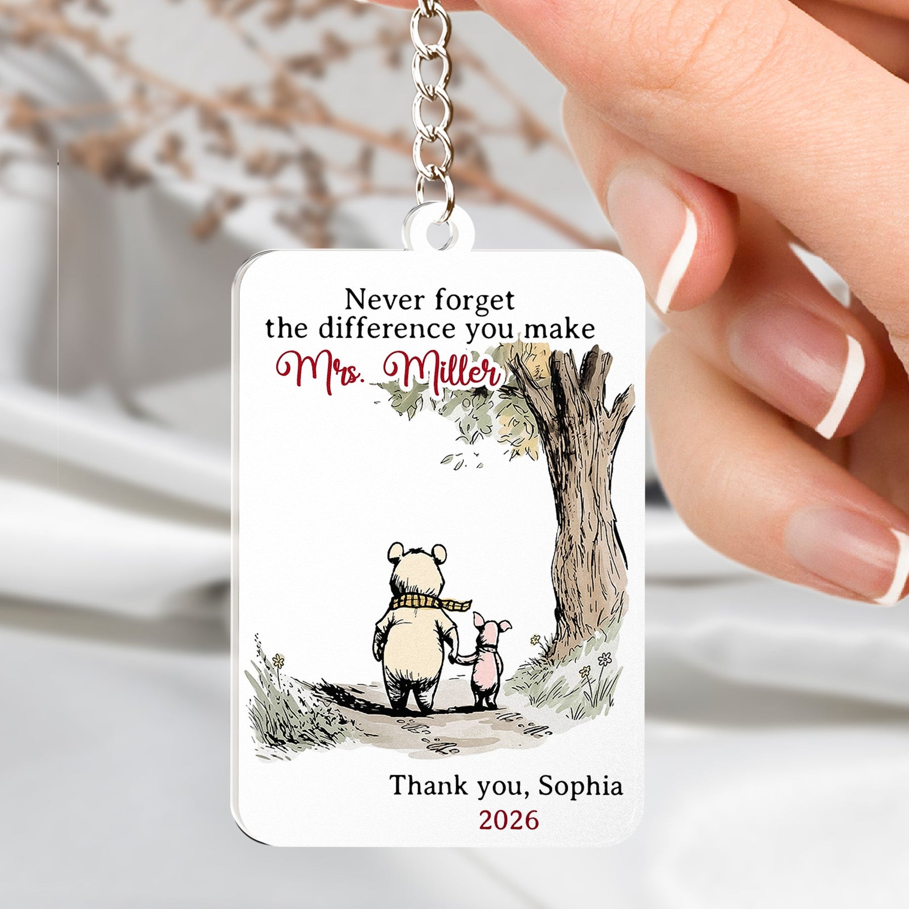 Never Forget The Difference You Make Thank You Teacher Gift - Personalized Bundle