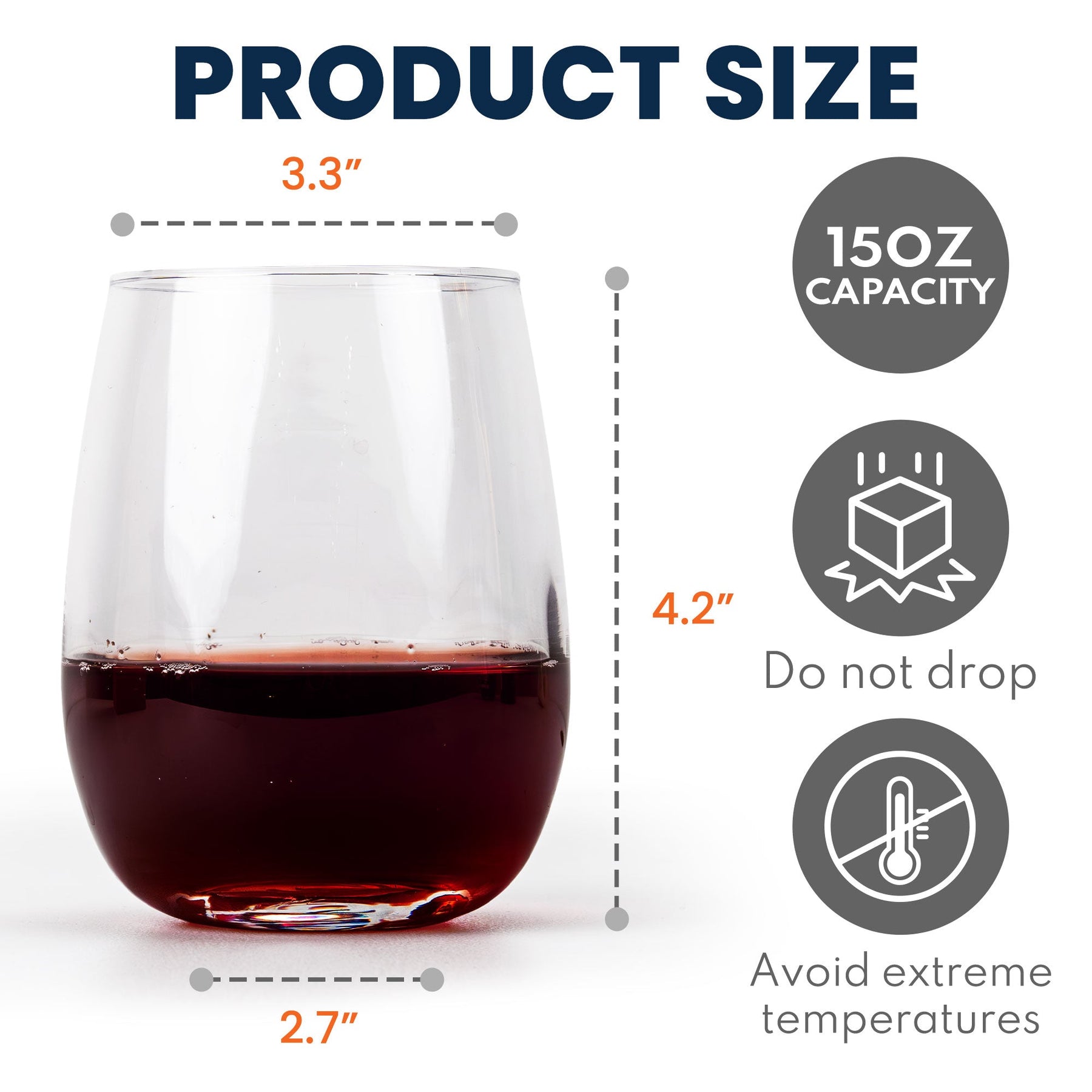 Never Too Far To Wine Together - Custom Multi States - Personalized Stemless Wine Glass