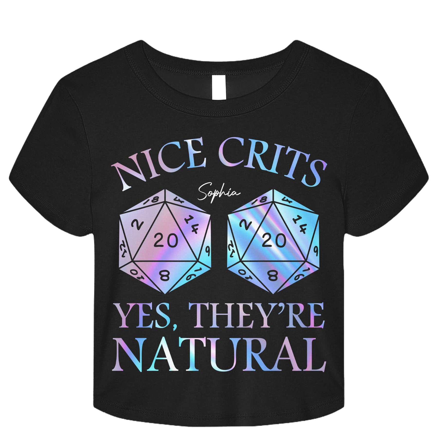 Nice Crits Yes They're Natural - Personalized Baby Tee
