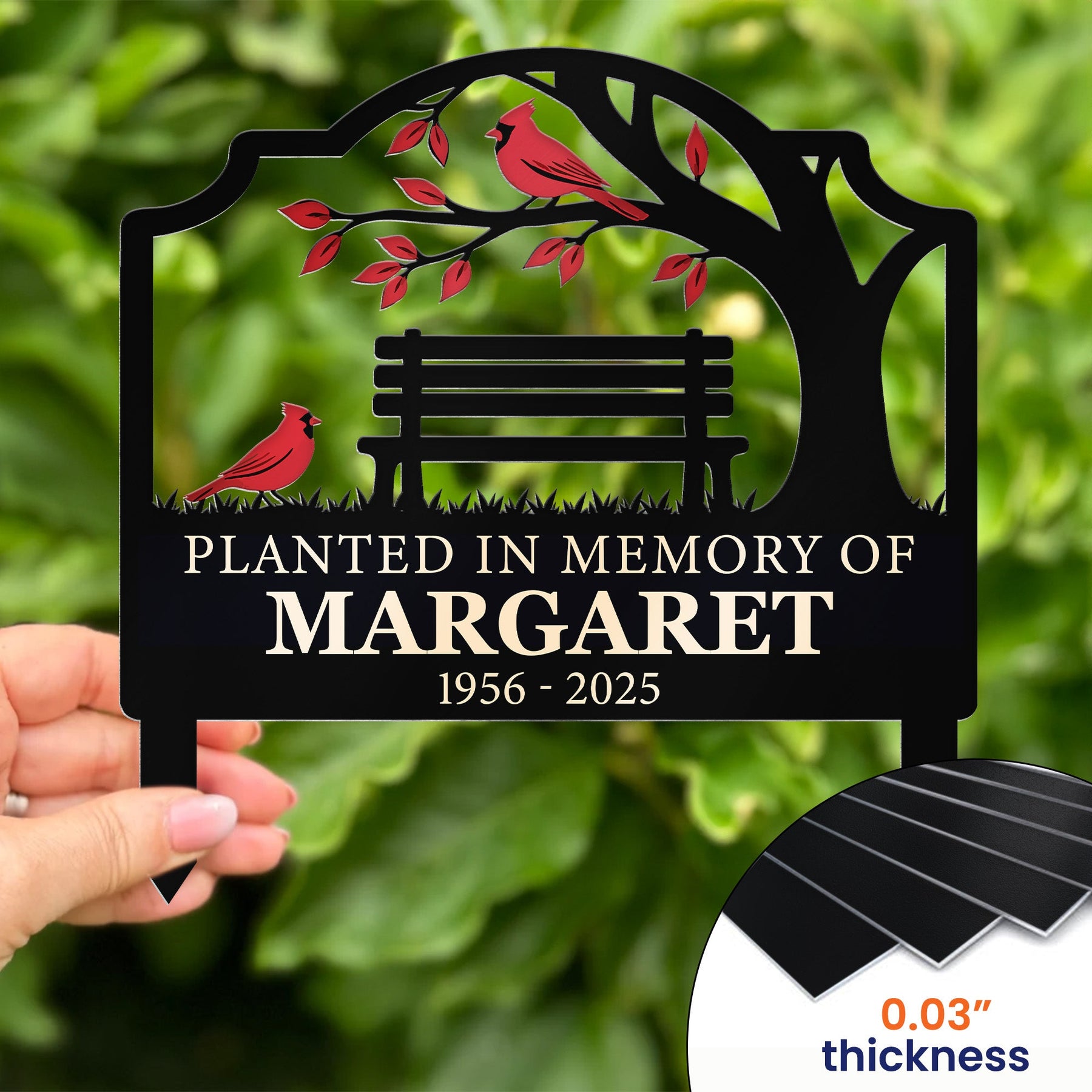 Not A Day Goes By That You Are Not Missed - Personalized Metal Garden Stake