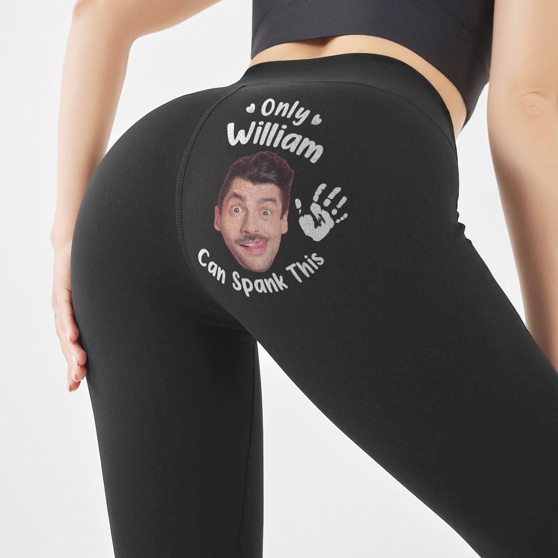 Only My Husband/ BF Can Spank This A$$ - Personalized Leggings