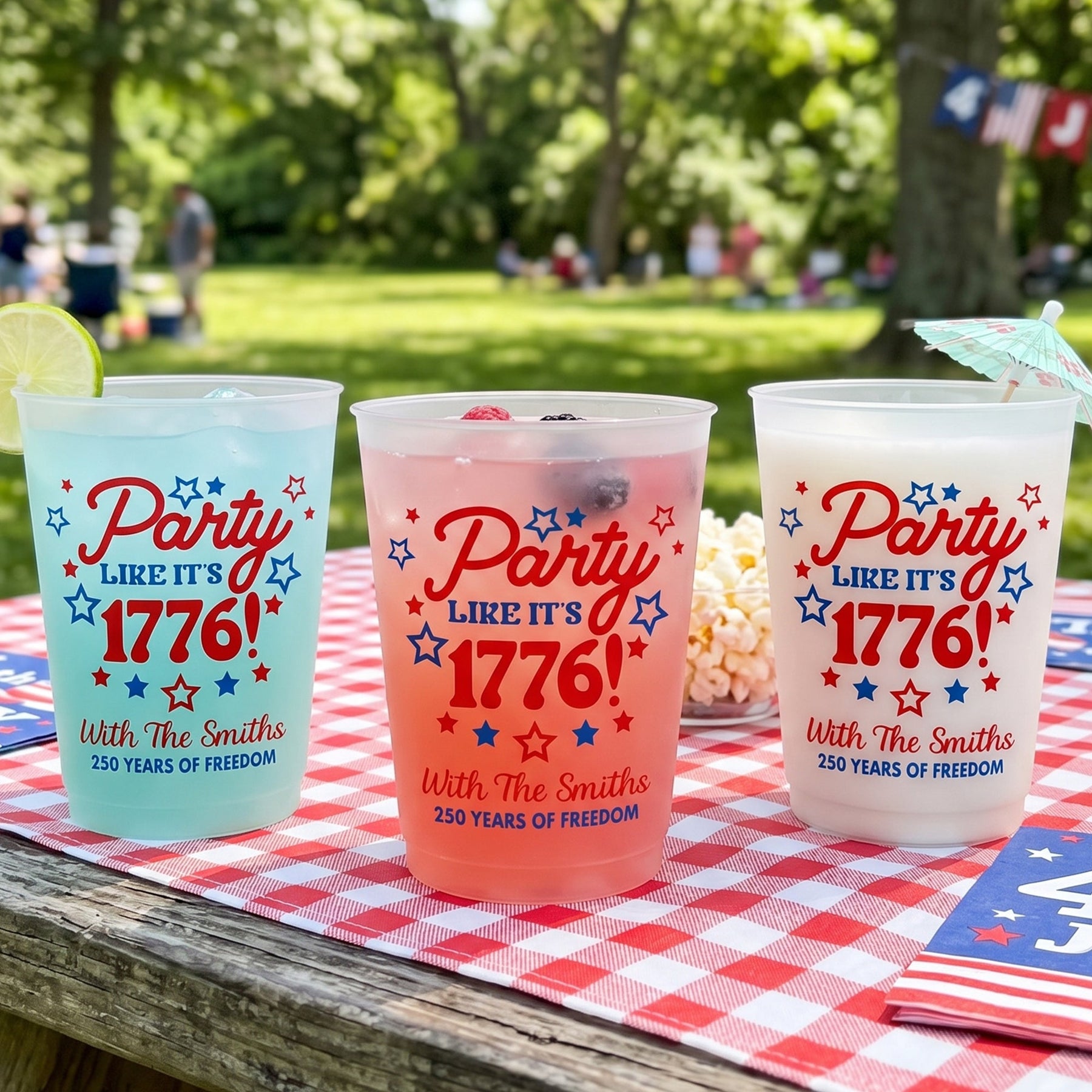 Party Like It's 1776 - Personalized Cups