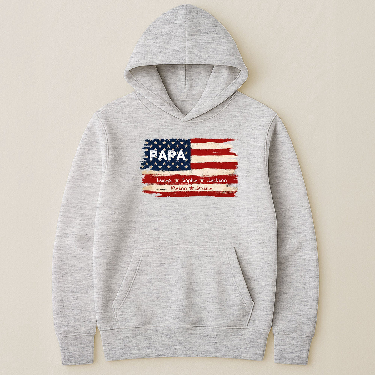 Patriotic American Flag Gift For Him Grandpa Dad - Personalized Shirt