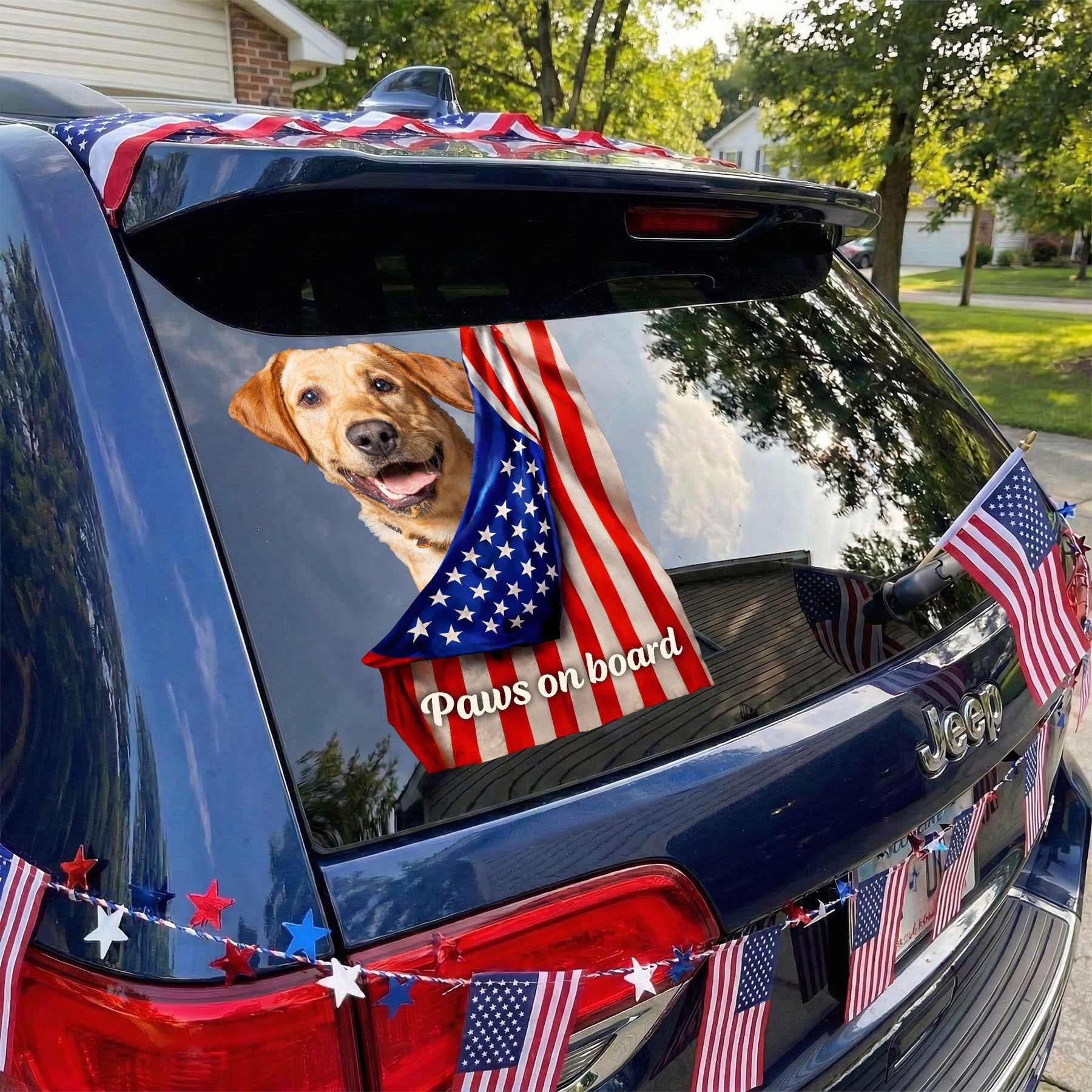 Paws On Board - Personalized Decal